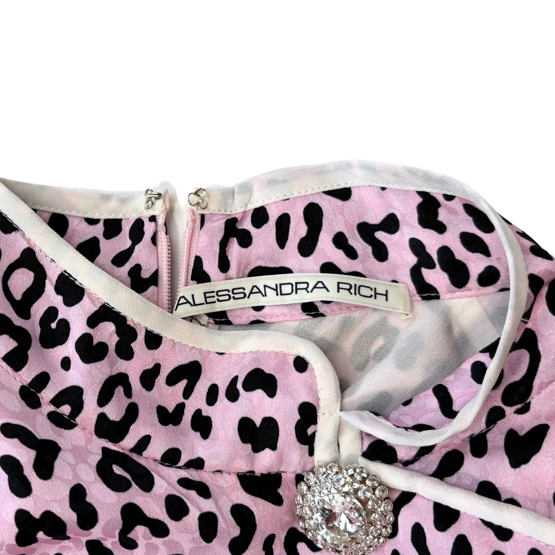 Alessandra Rich 'Small Leopard' Dress - Women's 40