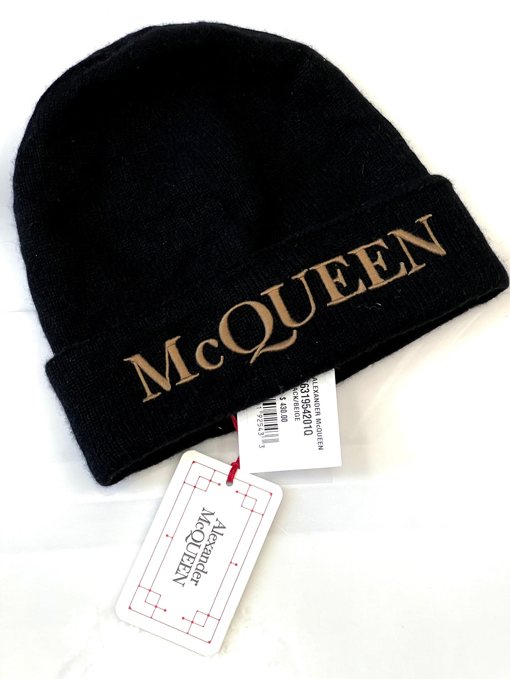 ALEXANDER MCQUEEN KNITTED BEANIE HAT