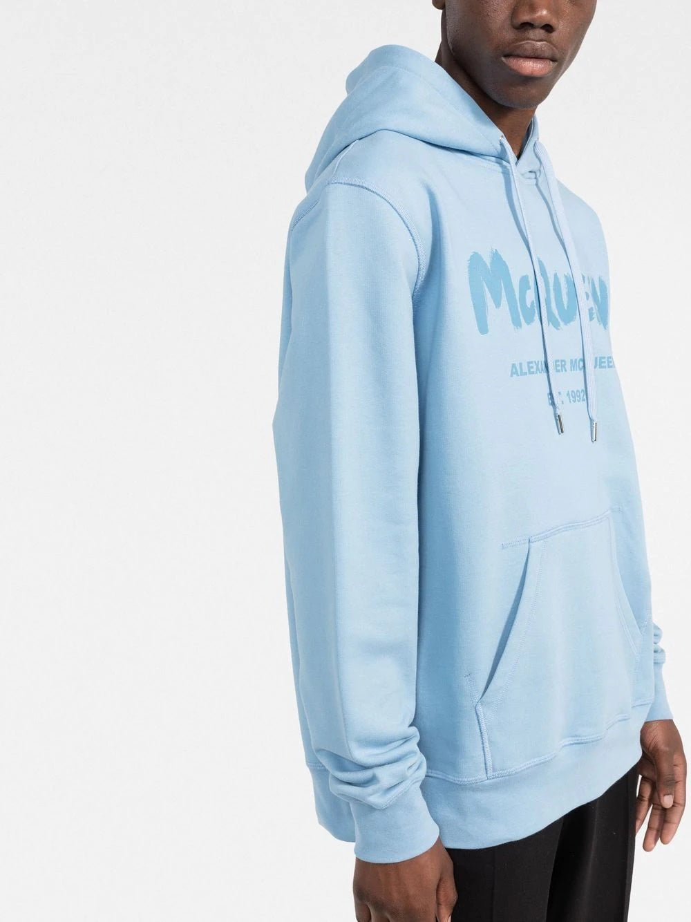 ALEXANDER MCQUEEN LOGO PRINT HOODED SWEATSHIRT