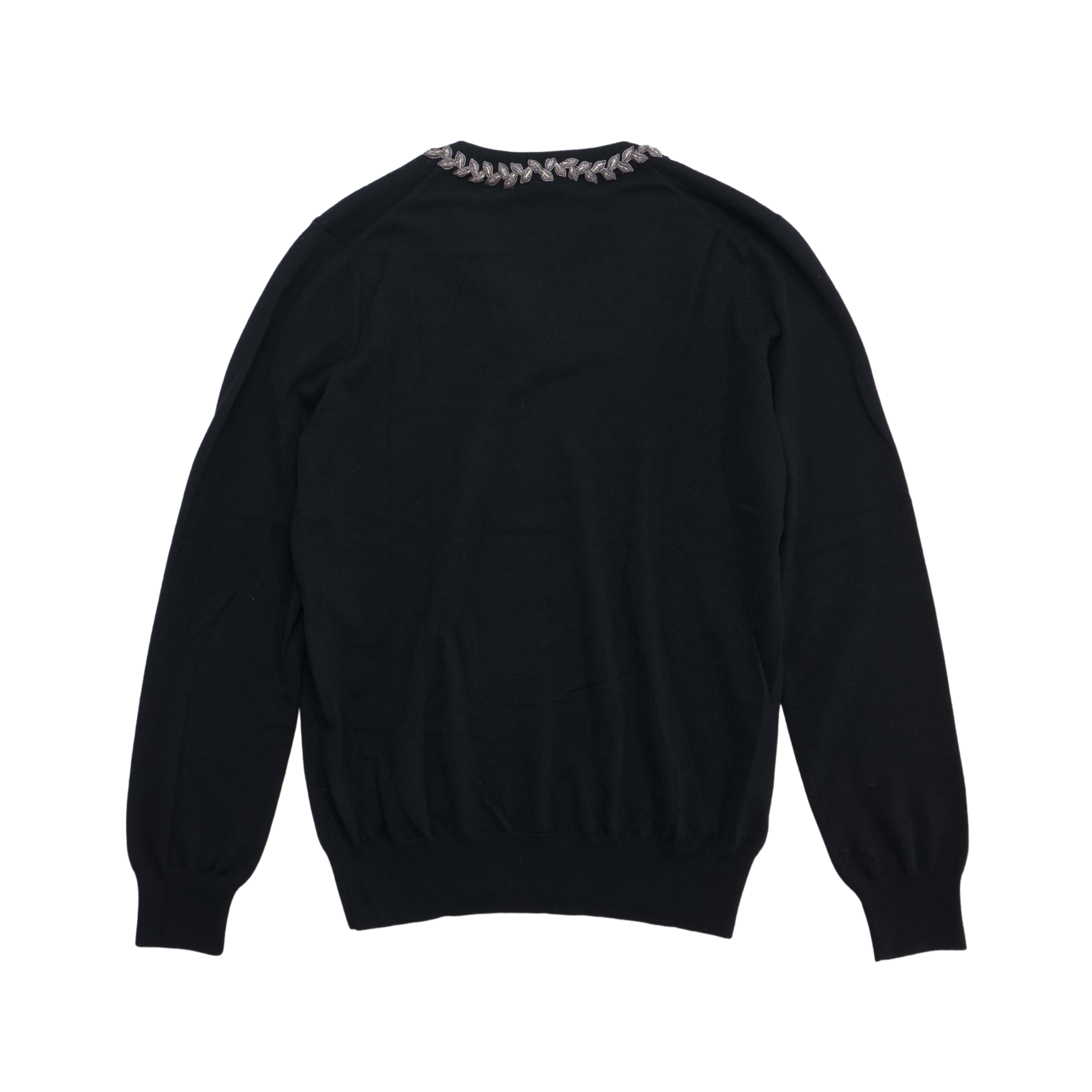 Alexander McQueen Beaded V-Neck Sweater - Women's L