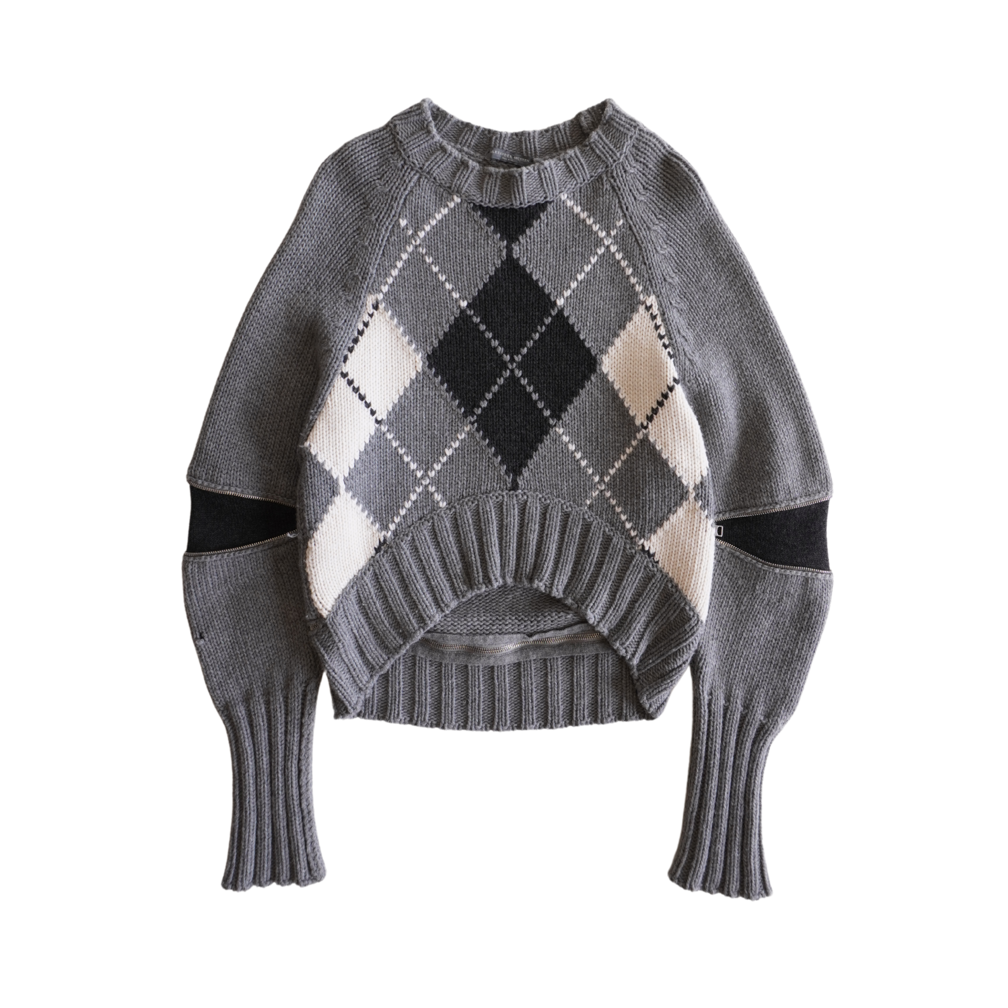 Alexander McQueen Argyle Sweater - Women's XXS