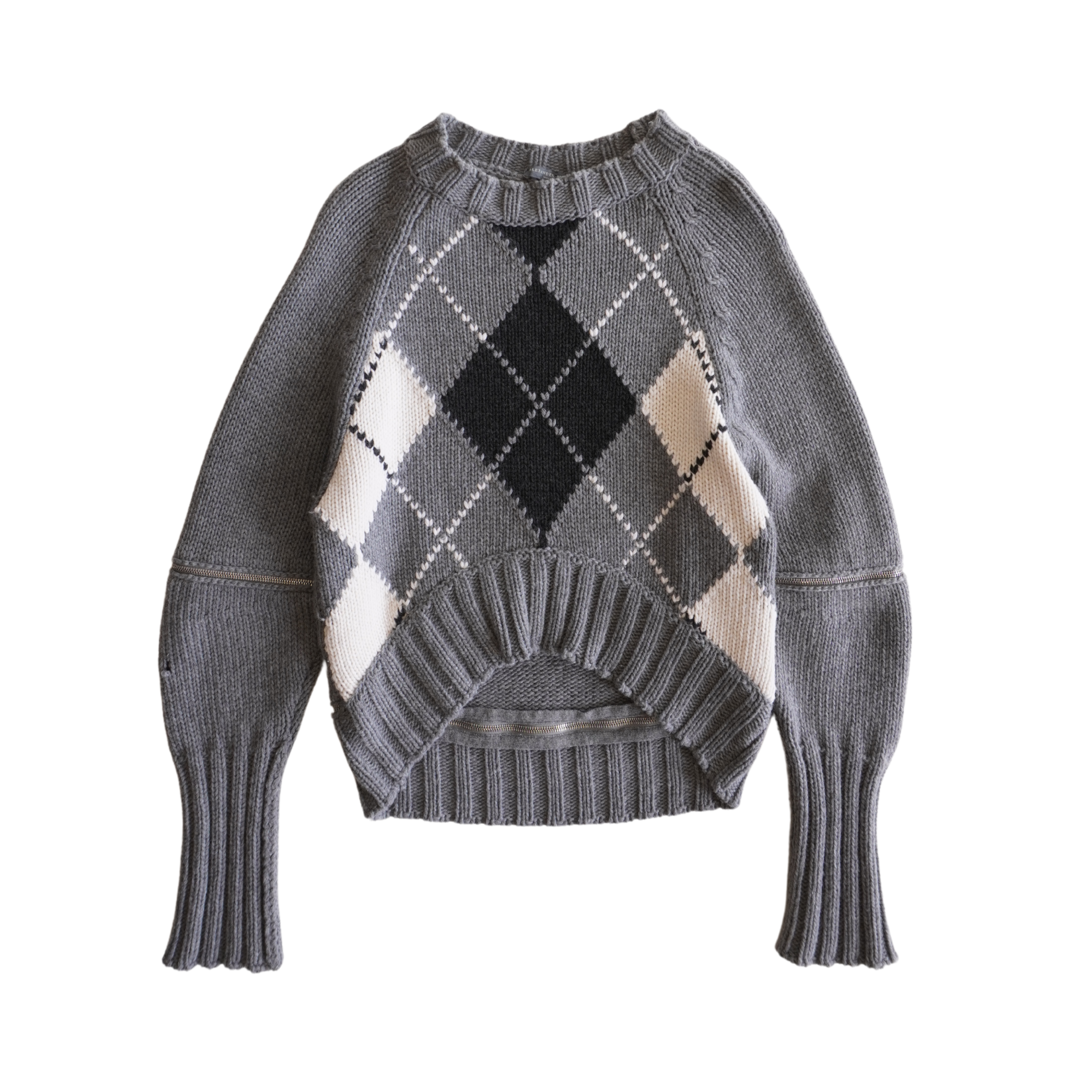 Alexander McQueen Argyle Sweater - Women's XXS