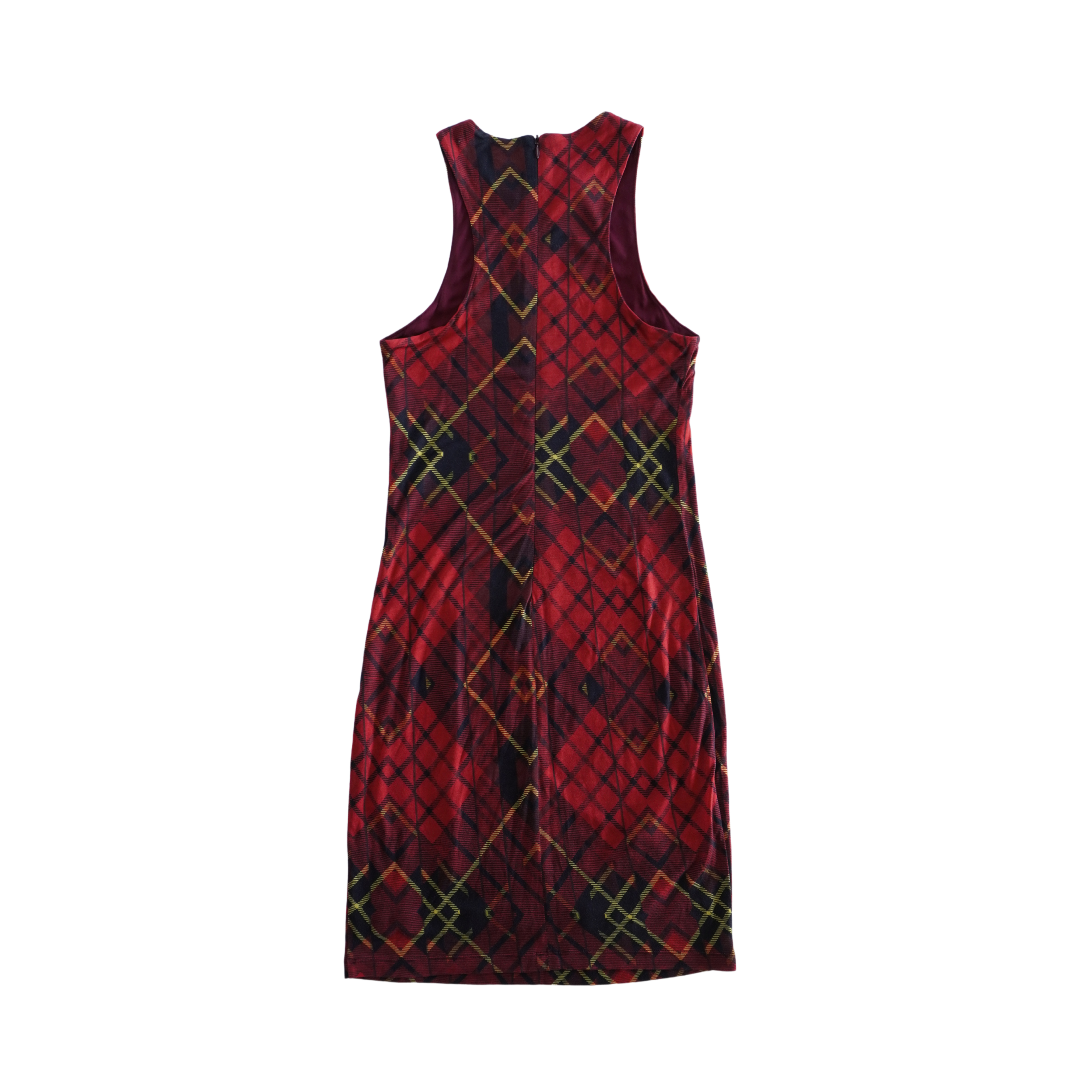 Alexander McQueen Plaid Midi Dress - Women's S