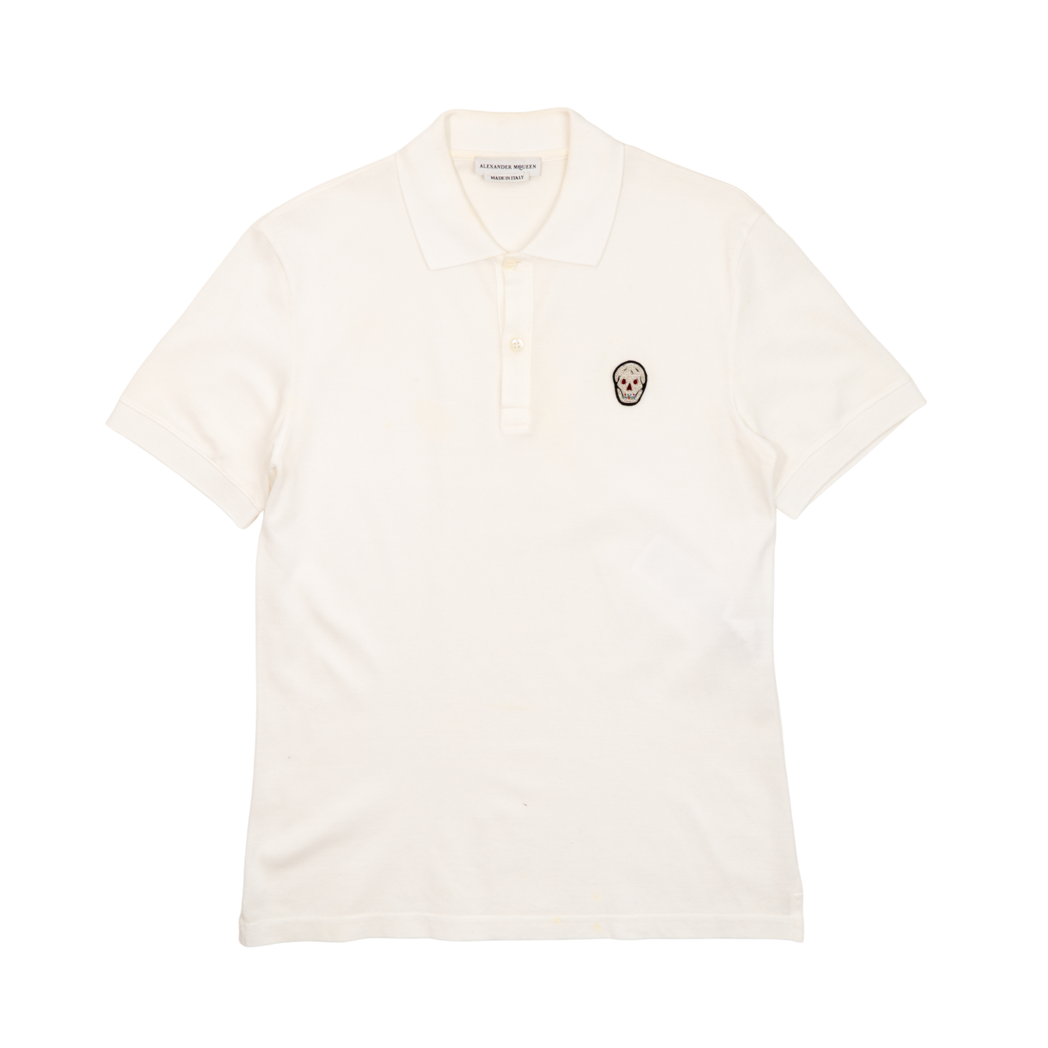 Alexander McQueen Beaded Skull Polo Shirt - Men's S
