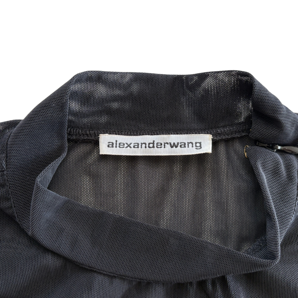 Alexander Wang Mesh Cropped Tee - Women's M