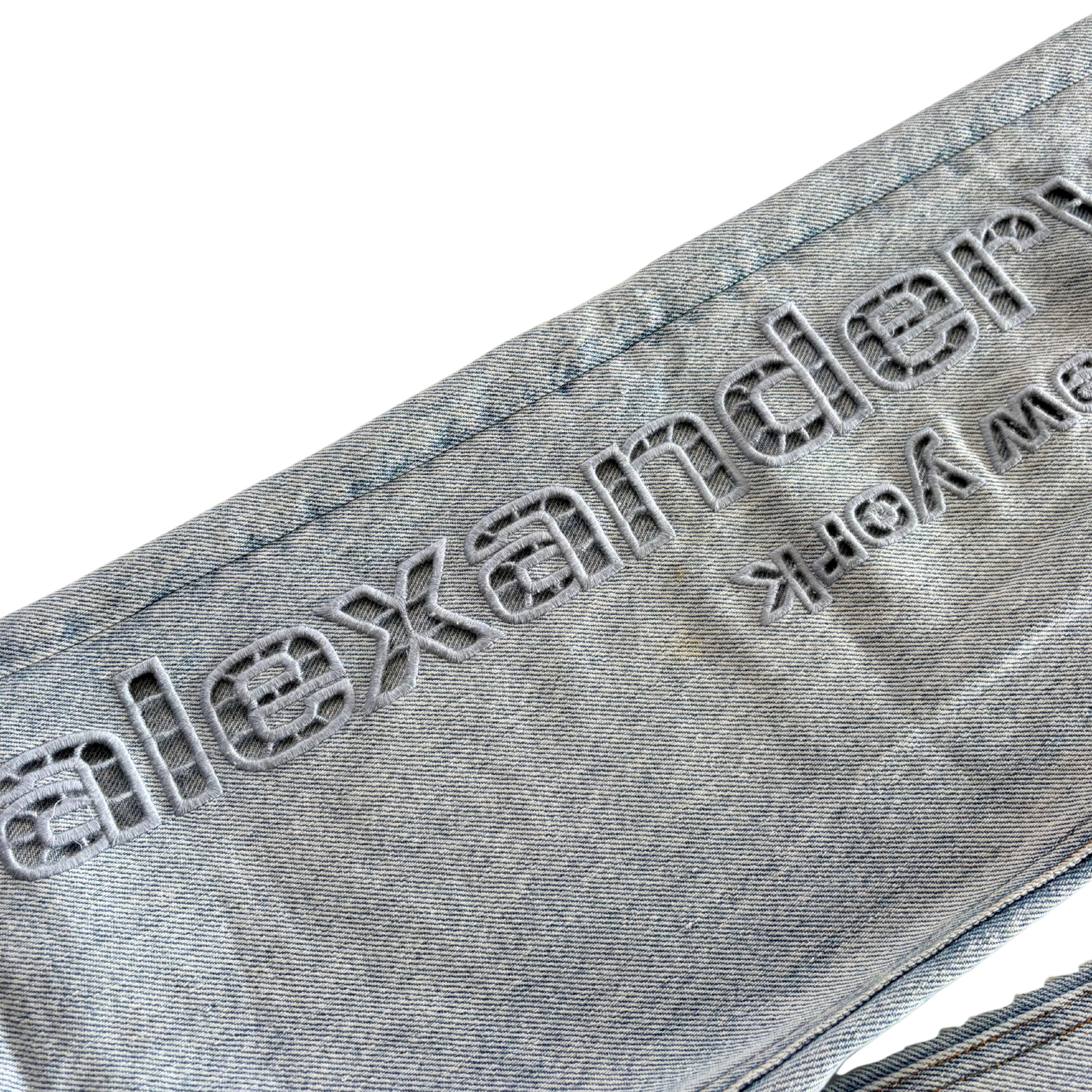 Alexander Wang 'EZ Cut-Out Logo' Jeans - Women's 27