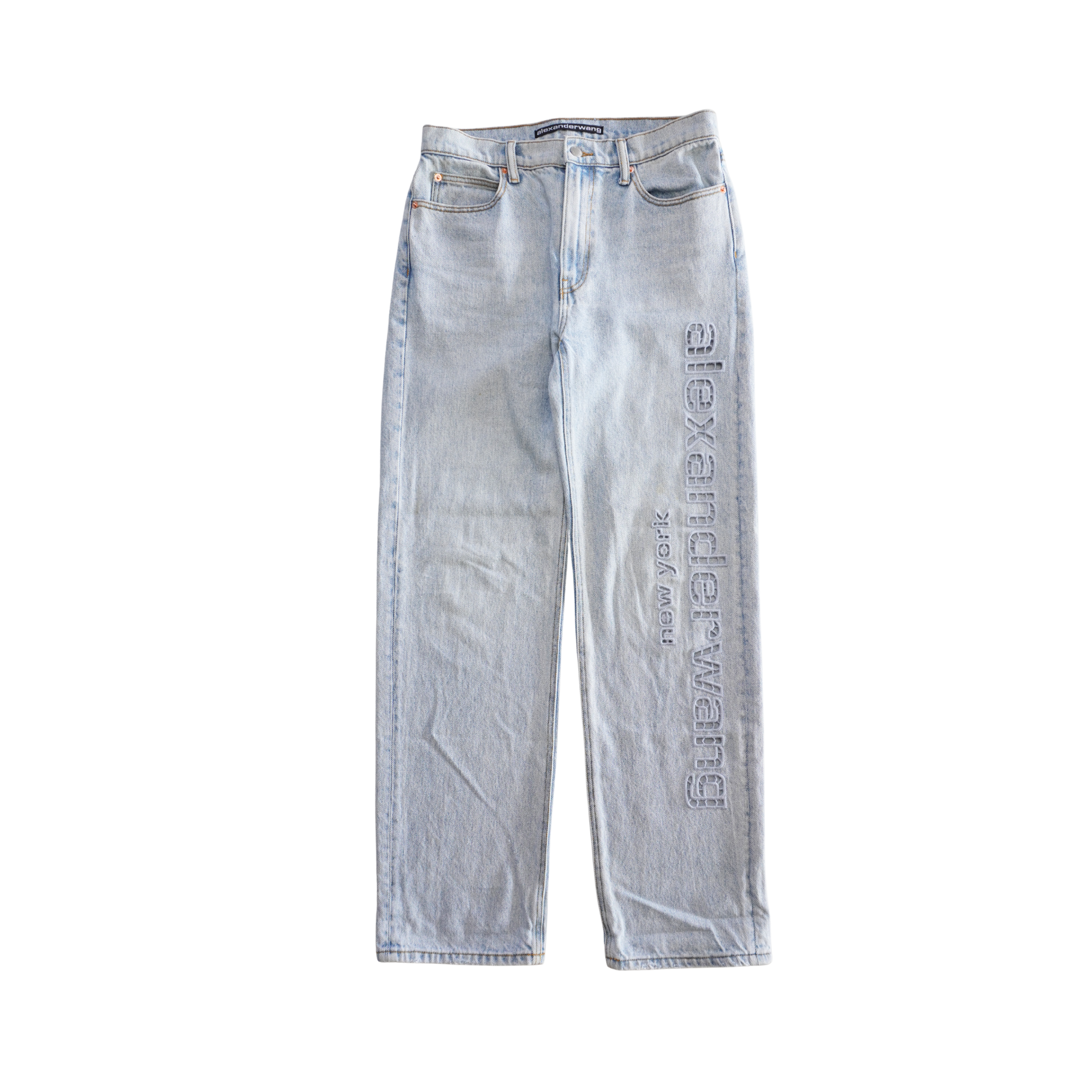 Alexander Wang 'EZ Cut-Out Logo' Jeans - Women's 27