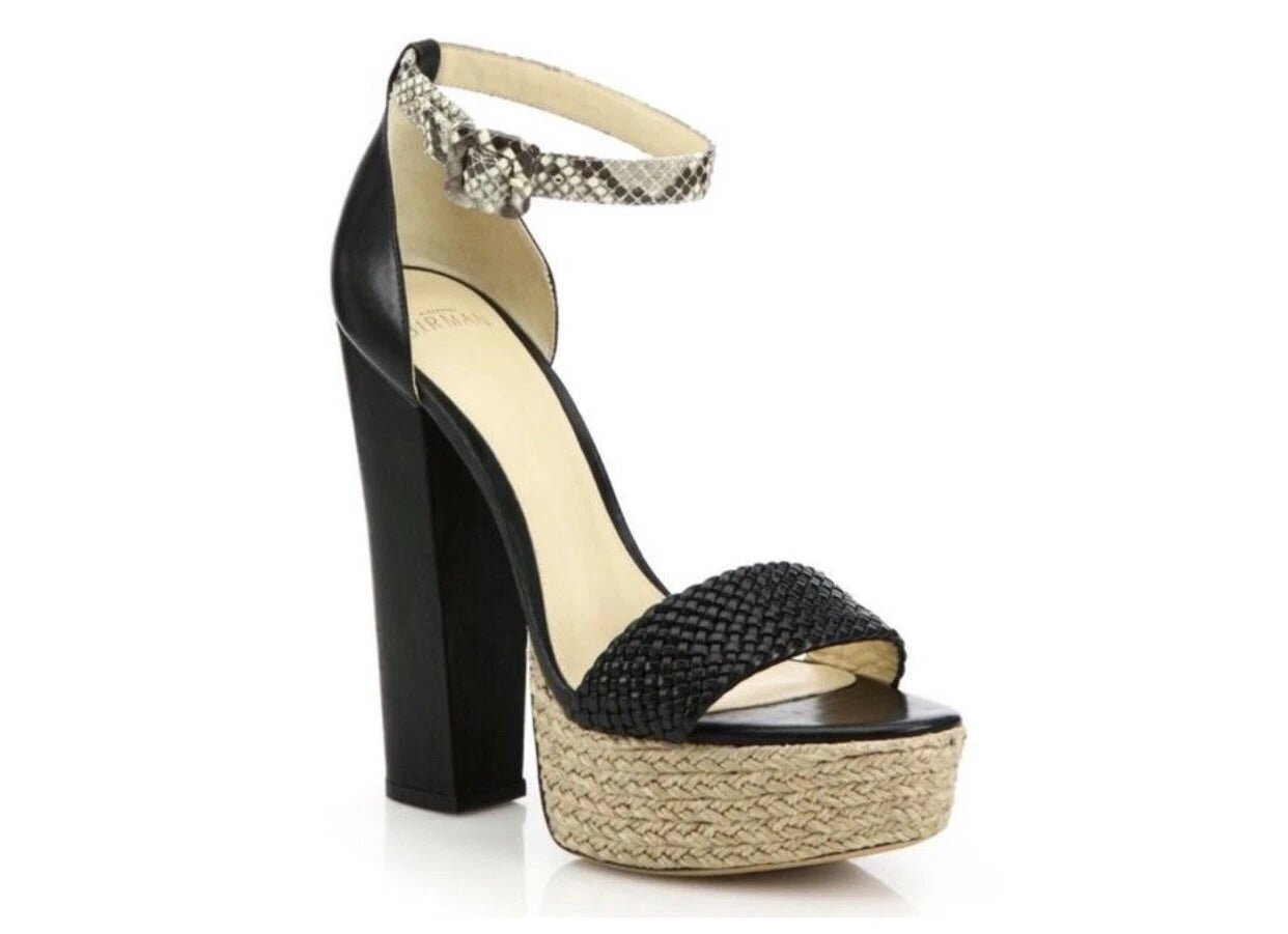 ALEXANDRE BIRMAN ALICIA BRAIDED PLATFORM SANDALS