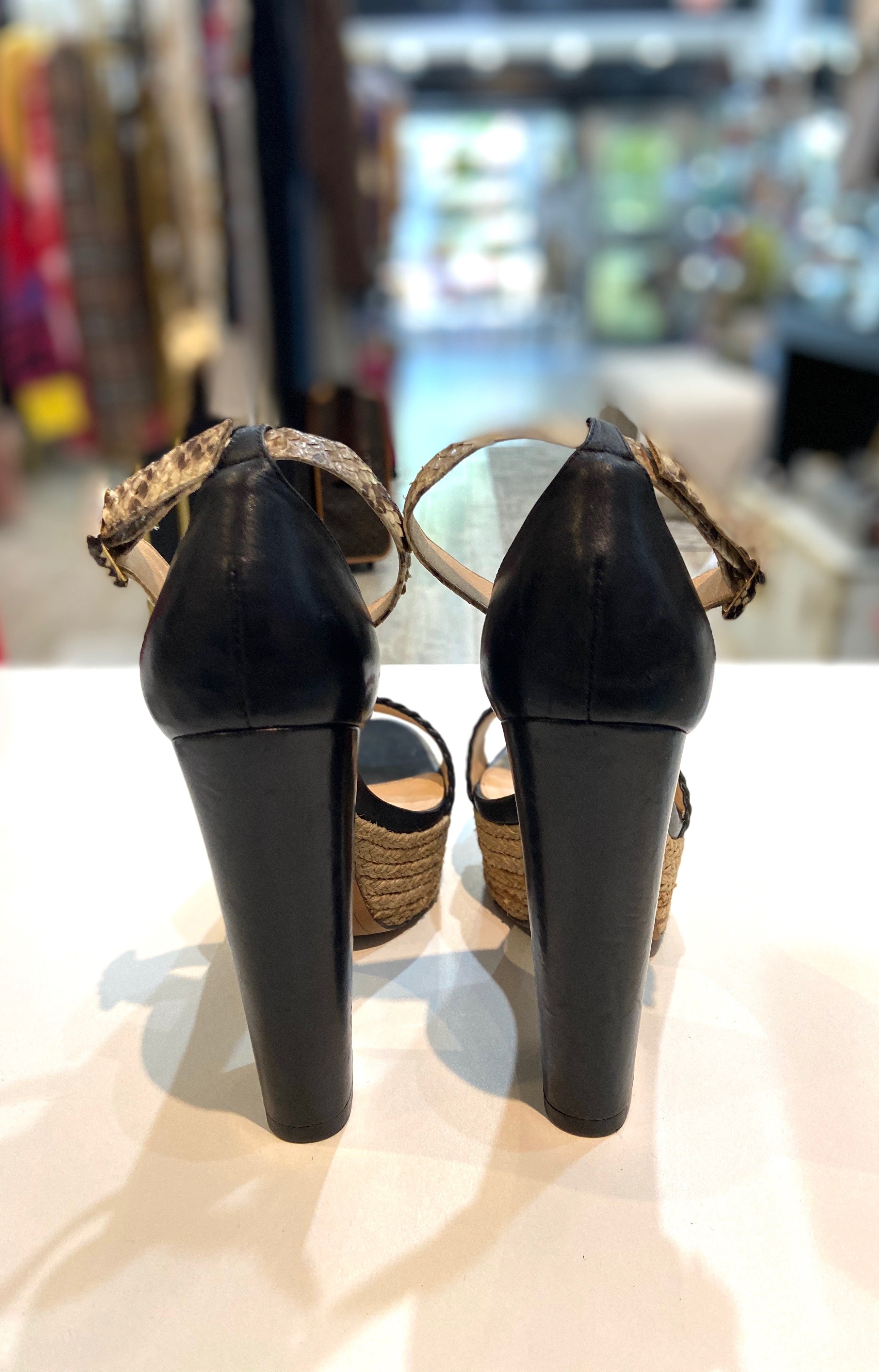 ALEXANDRE BIRMAN ALICIA BRAIDED PLATFORM SANDALS