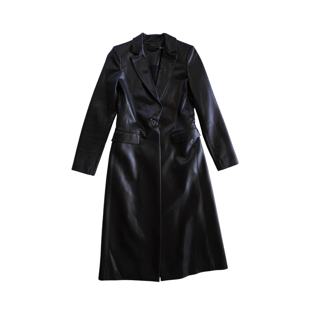 Alice + Olivia 'Mya' Vegan Leather Jacket - Women's XS