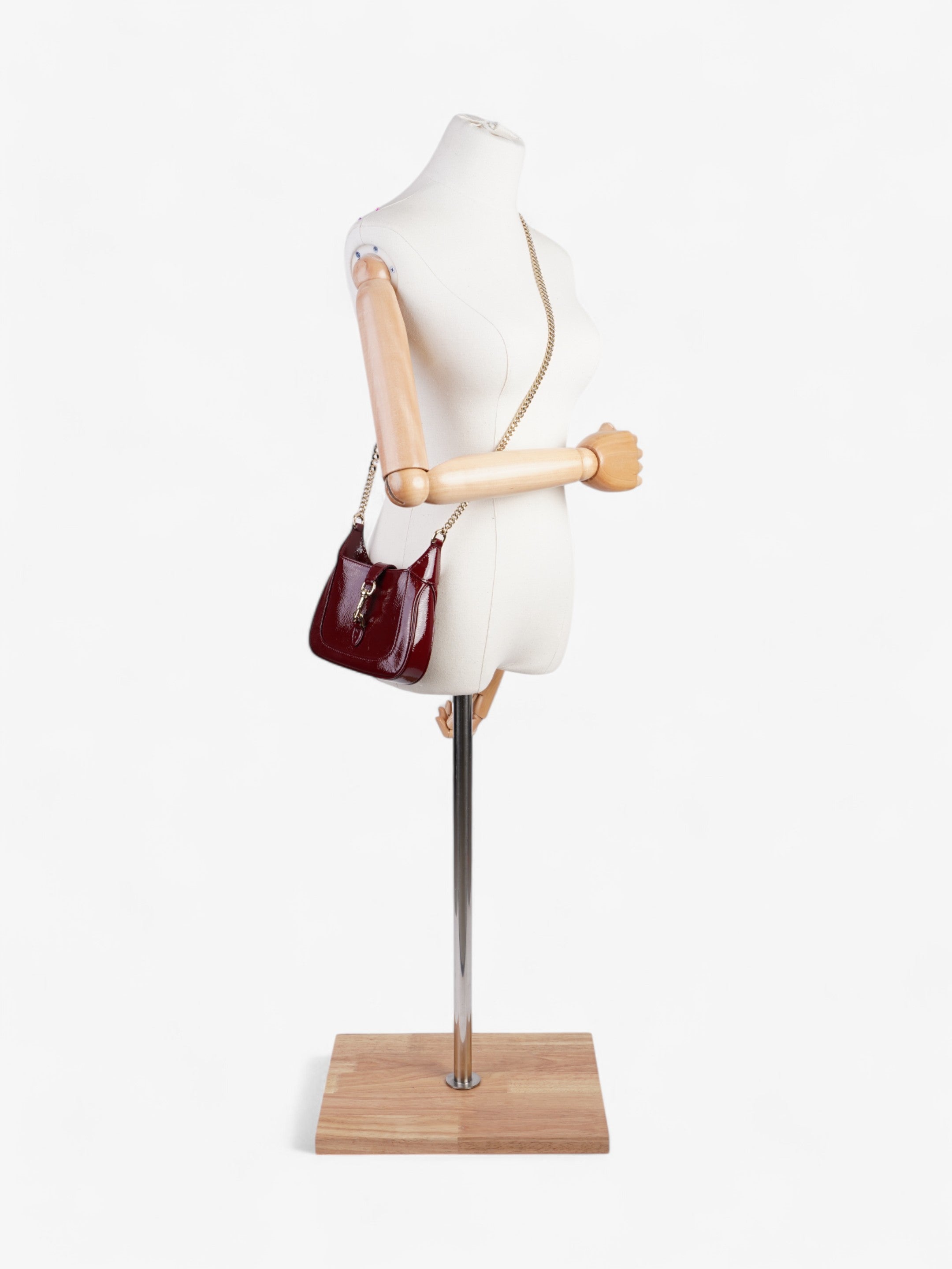 Gucci Jackie Notte Red Patent Leather Mini
