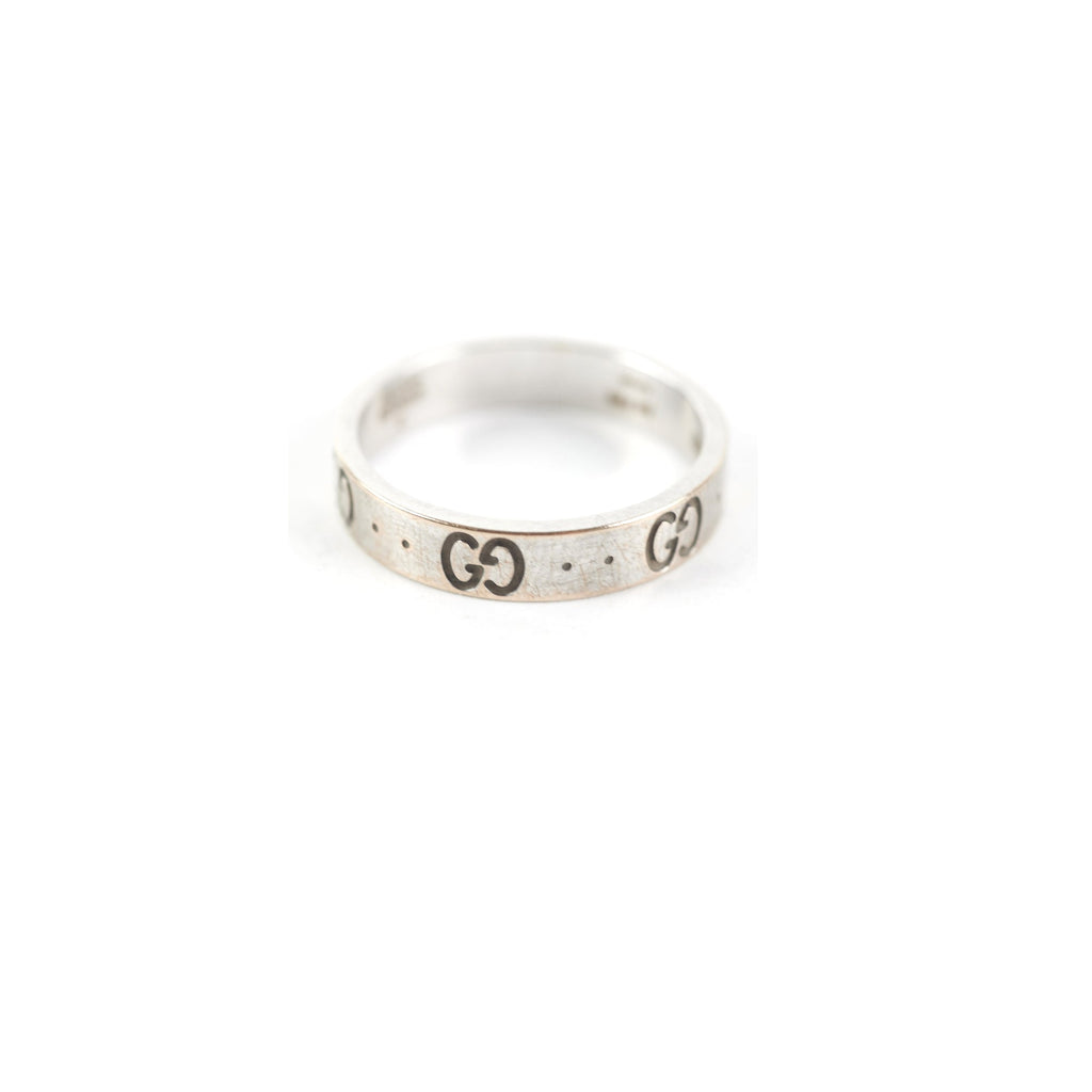 Gucci Icon Interlocking G Band Ring Size 54