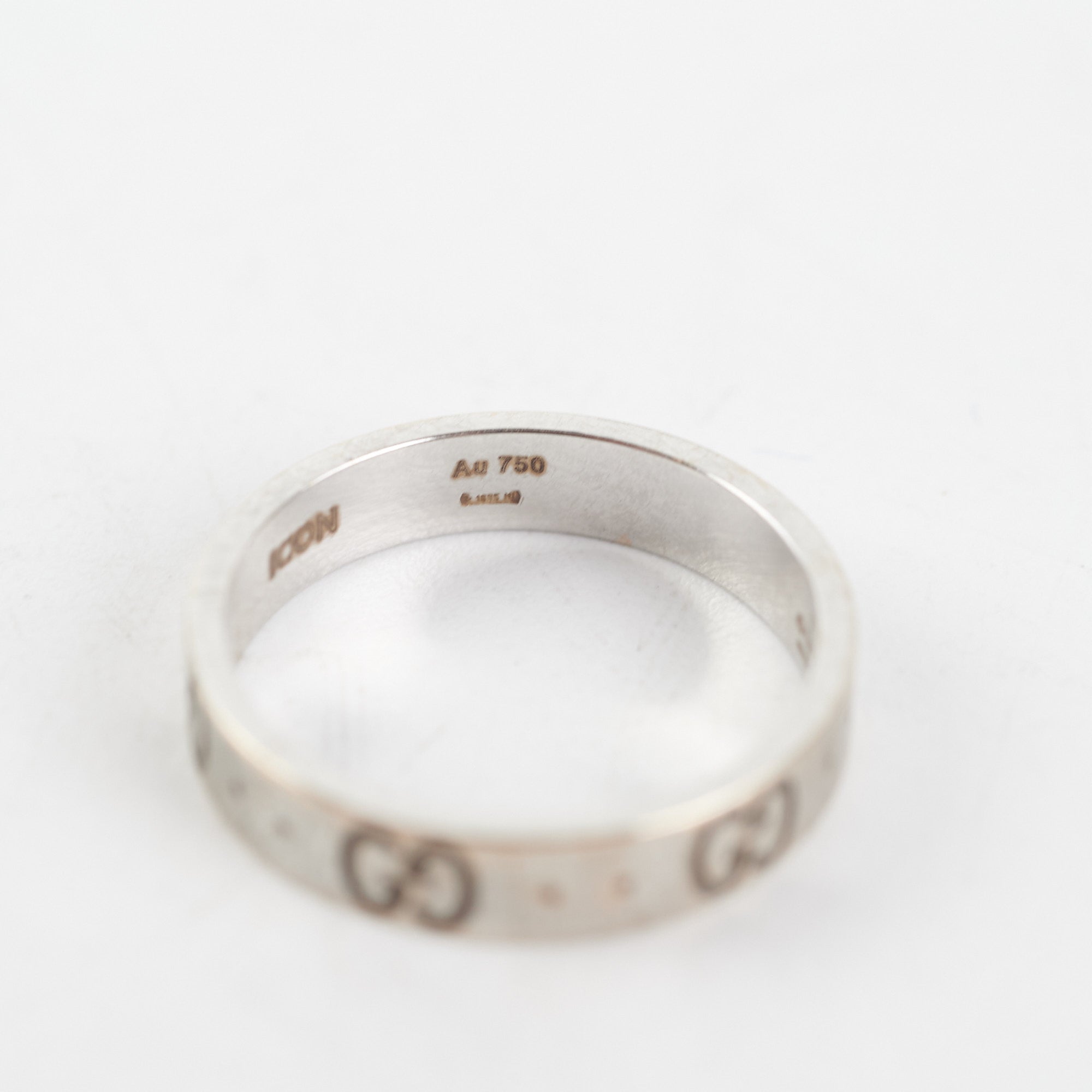 Gucci Icon Interlocking G Band Ring Size 54
