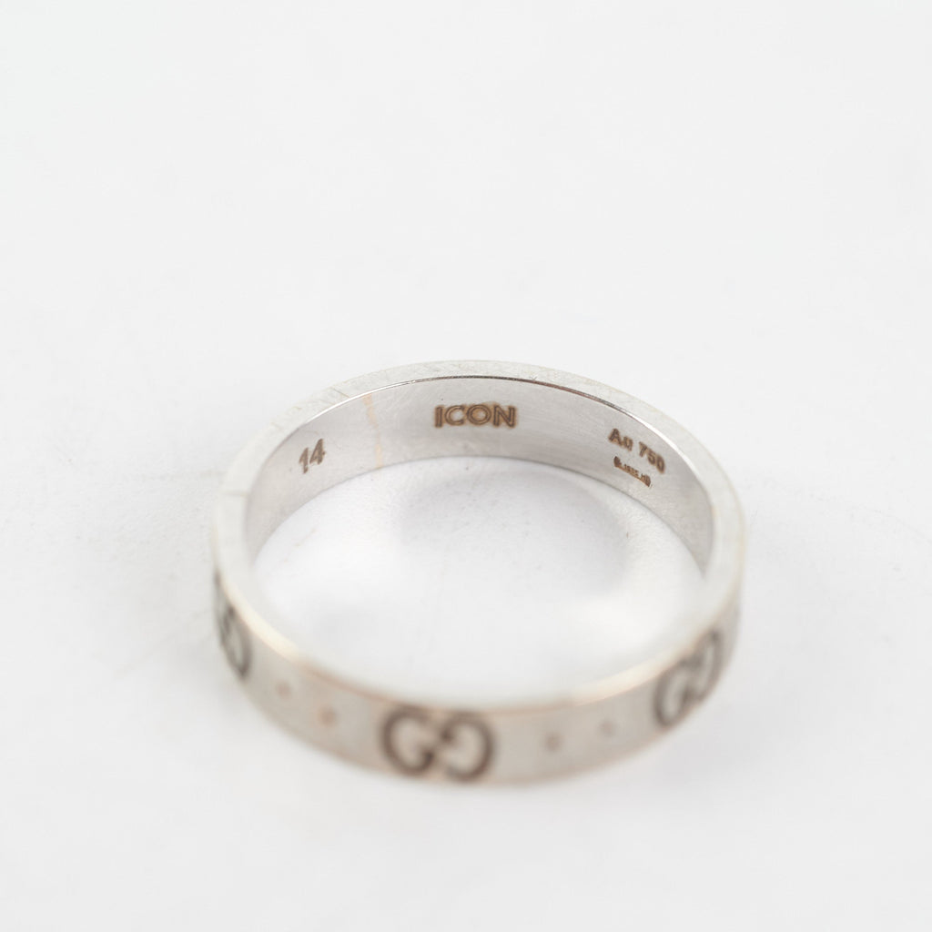 Gucci Icon Interlocking G Band Ring Size 54