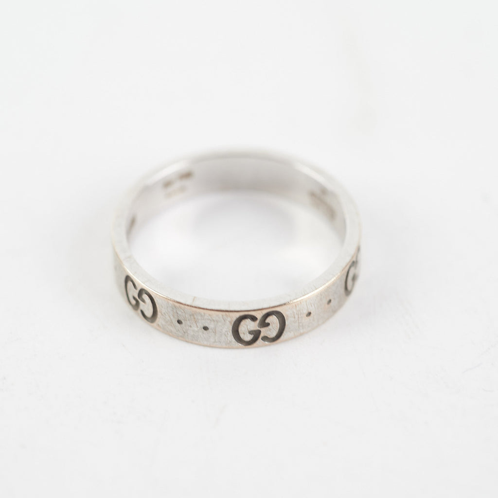 Gucci Icon Interlocking G Band Ring Size 54