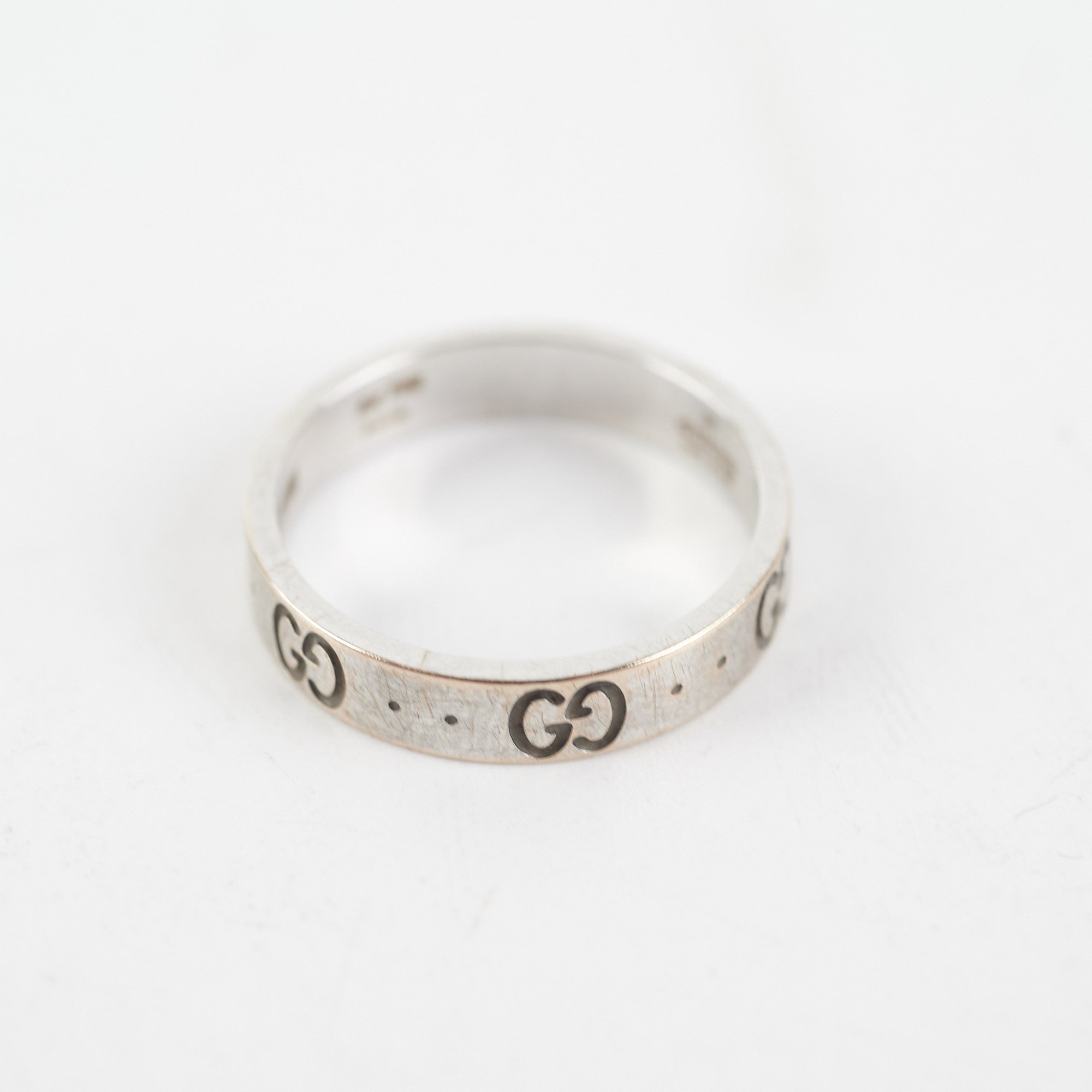 Gucci Icon Interlocking G Band Ring Size 54