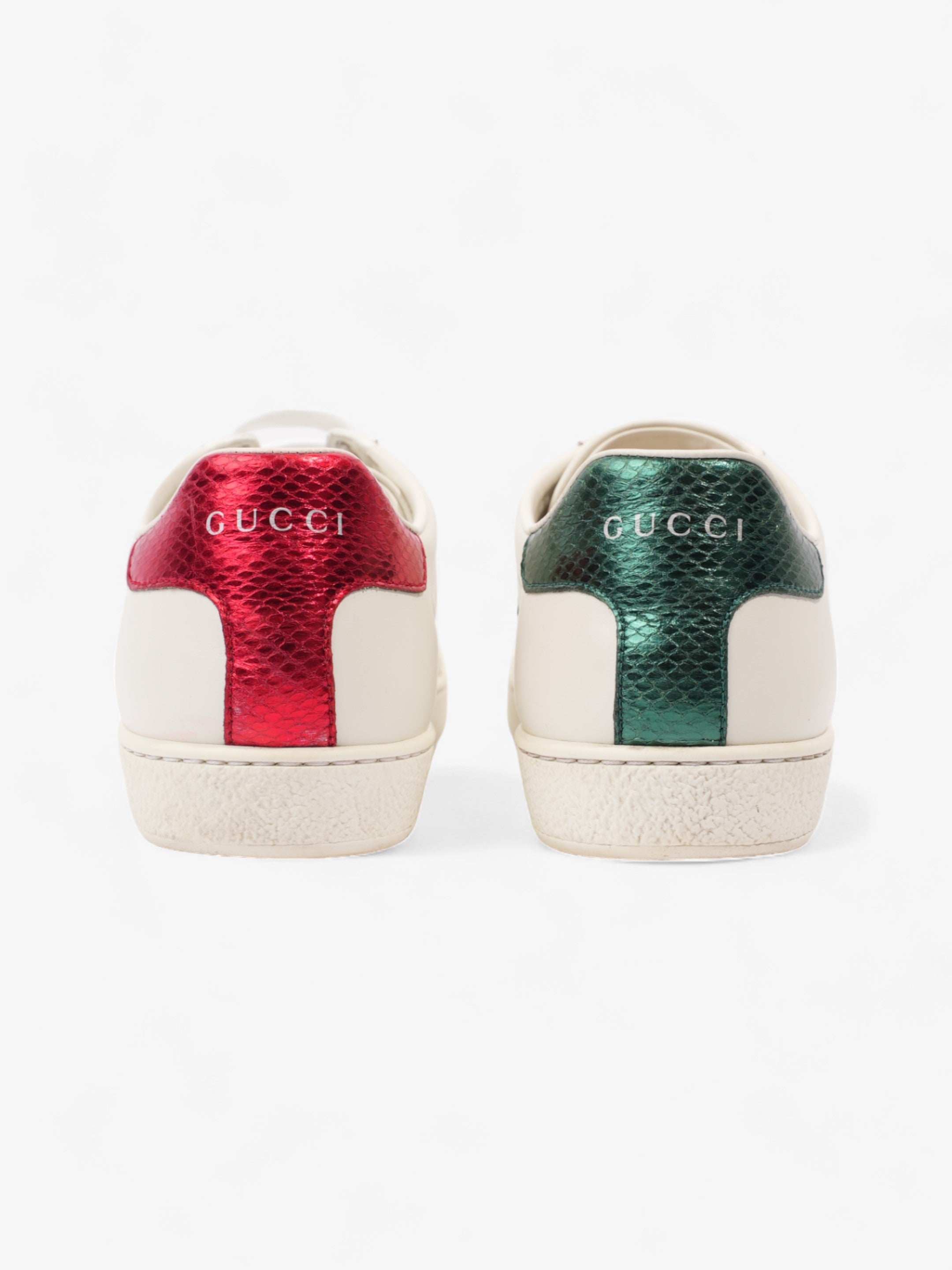 Gucci Ace Embroidered Bee White / Green / Red Leather EU 37 UK 4