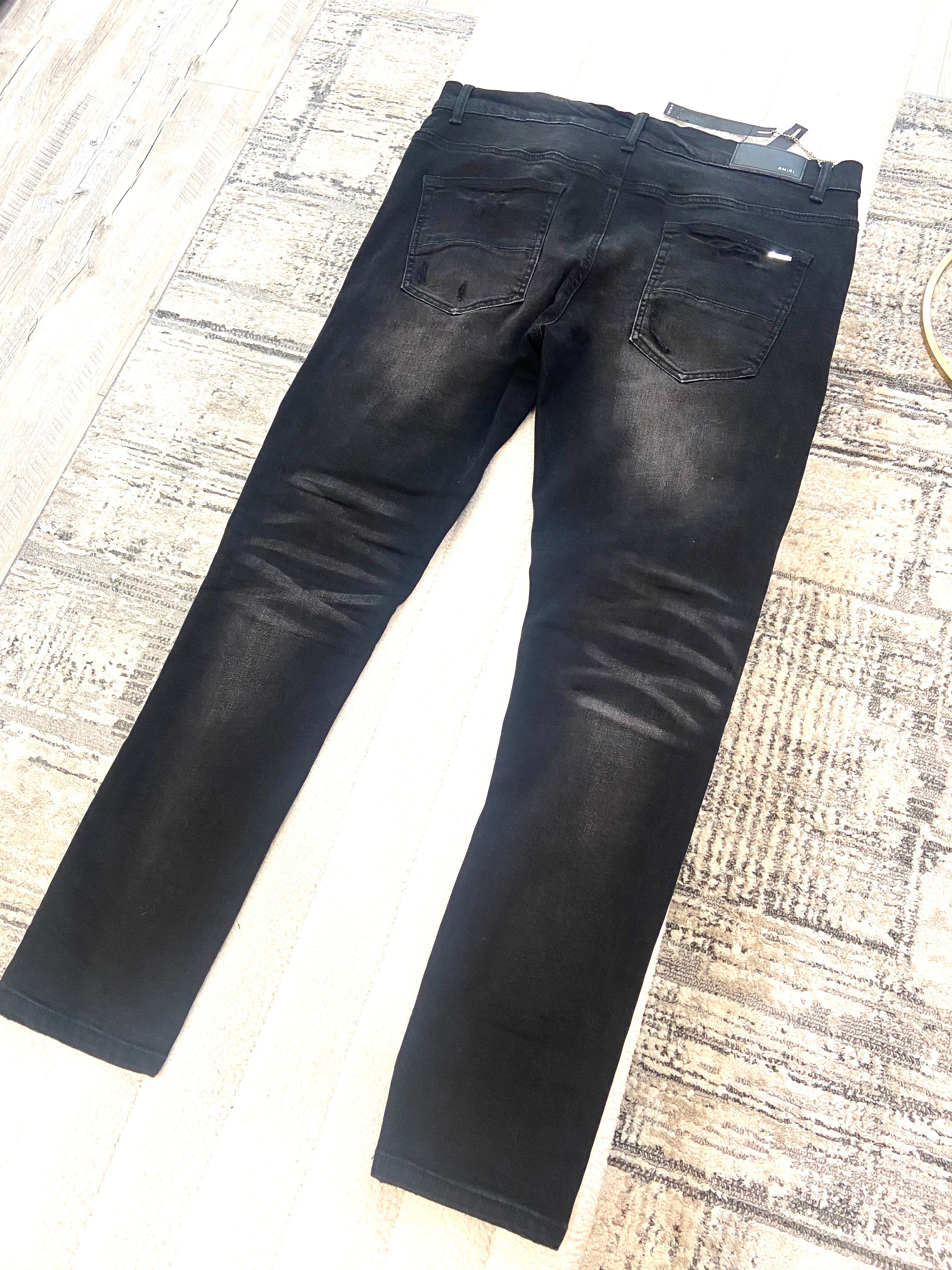 AMIRI DISTRESSED DENIM JEANS