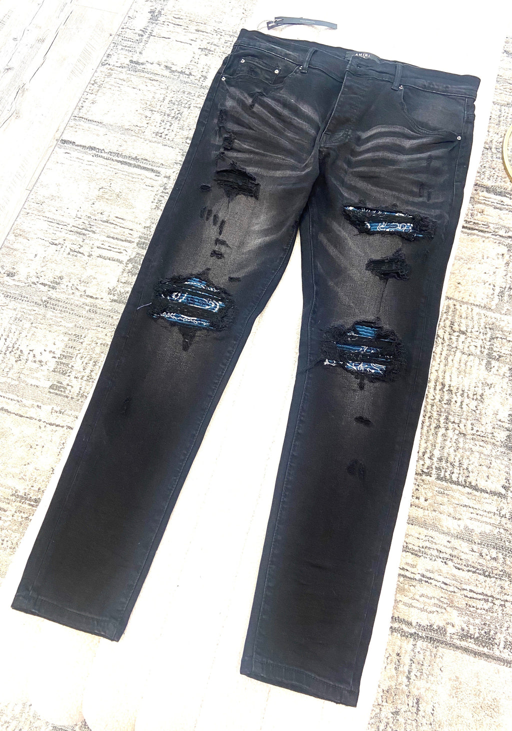 AMIRI DISTRESSED DENIM JEANS
