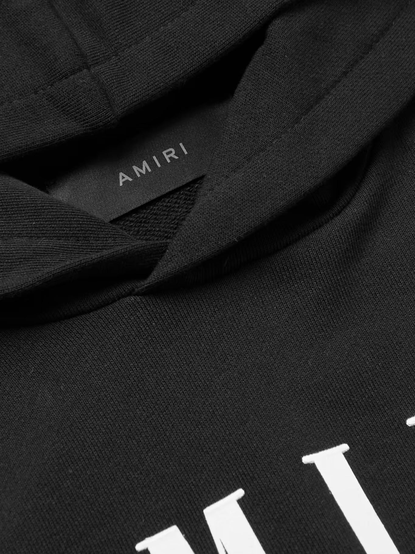 AMIRI KIDS LOGO PRINT COTTON JERSEY HOODIE