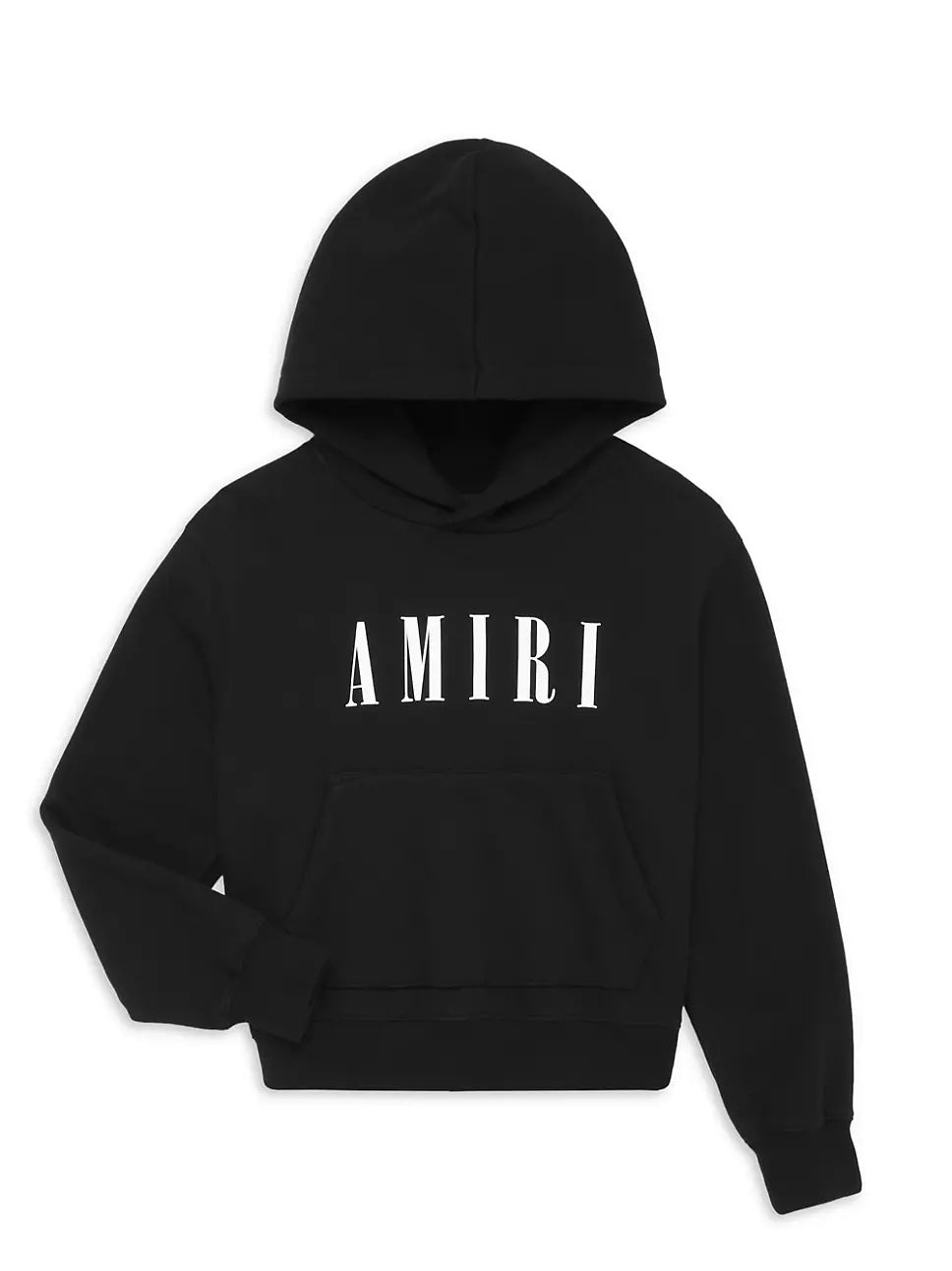 AMIRI KIDS LOGO PRINT COTTON JERSEY HOODIE