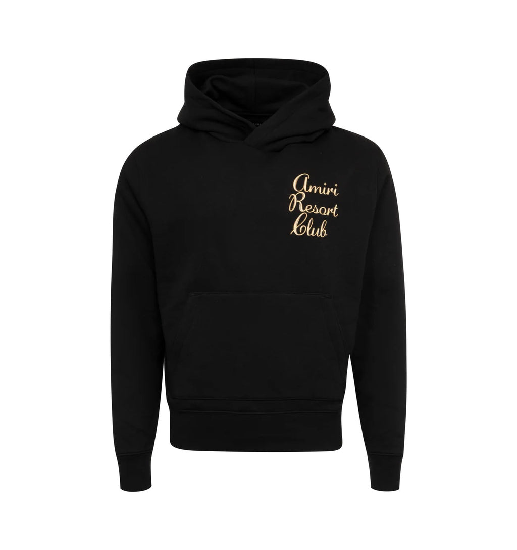 AMIRI RESORT CLUB LOGO HOODED SWEATSHIRT