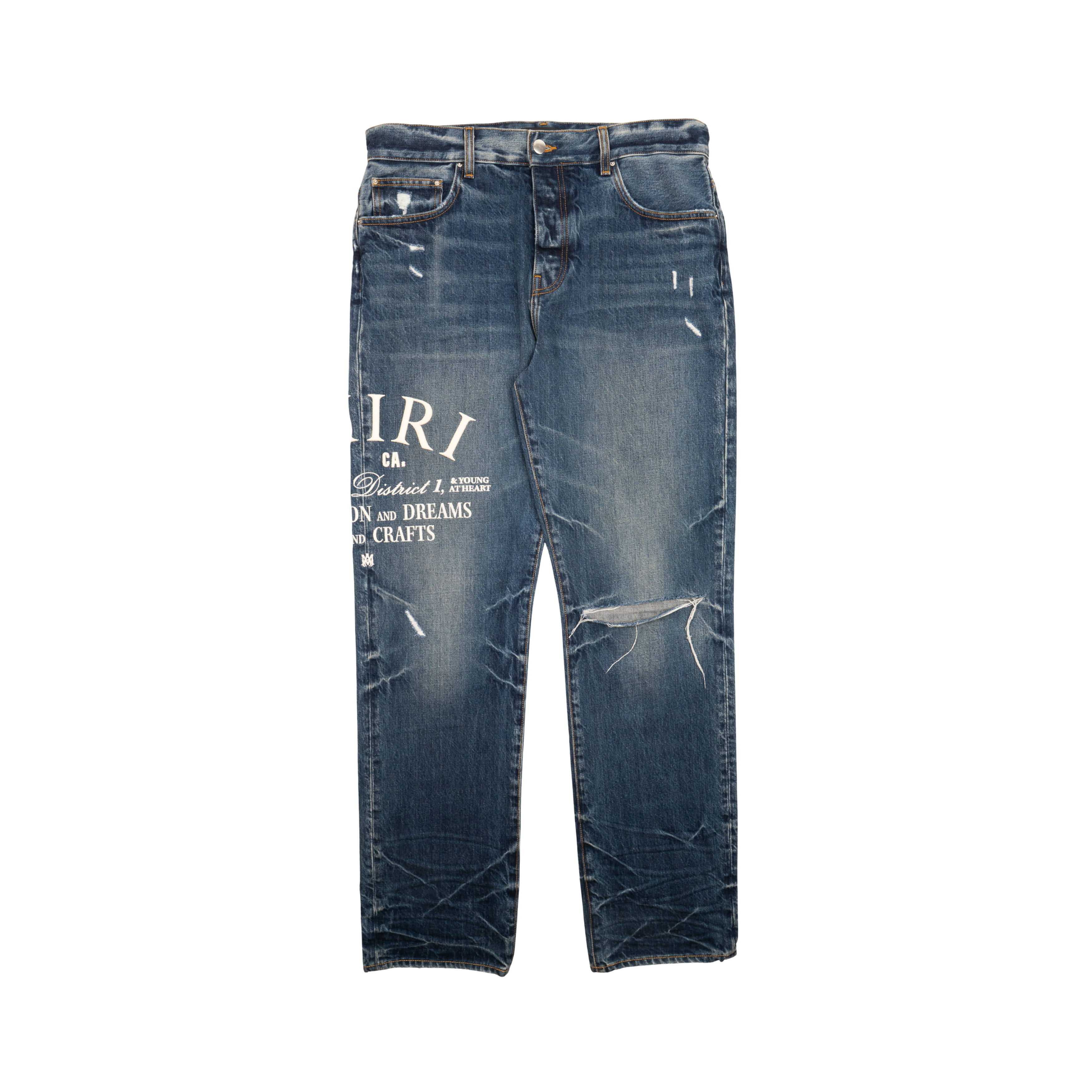 Amiri 'Arts District' Embroidered Jeans - Men's 33