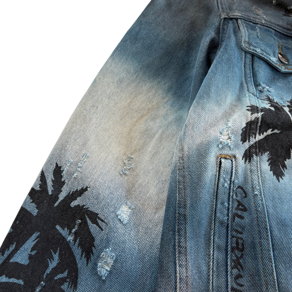 Amiri 'Palm Tree' Denim Jacket - Men's S