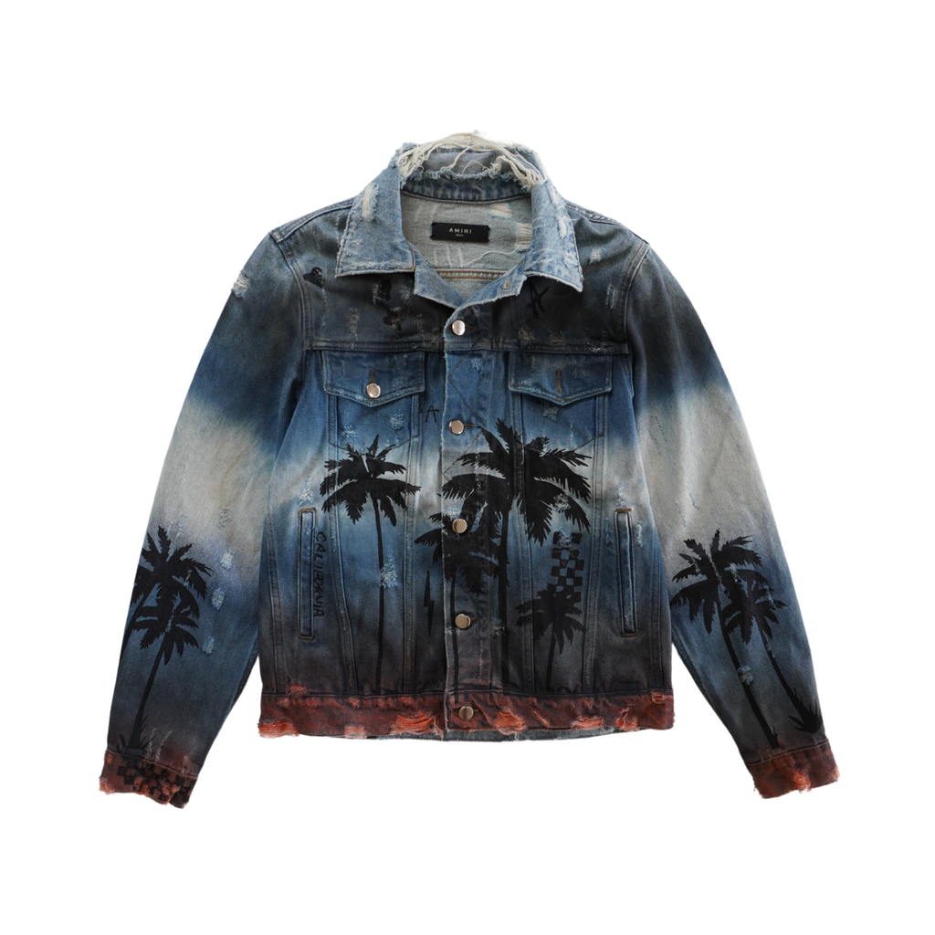 Amiri 'Palm Tree' Denim Jacket - Men's S