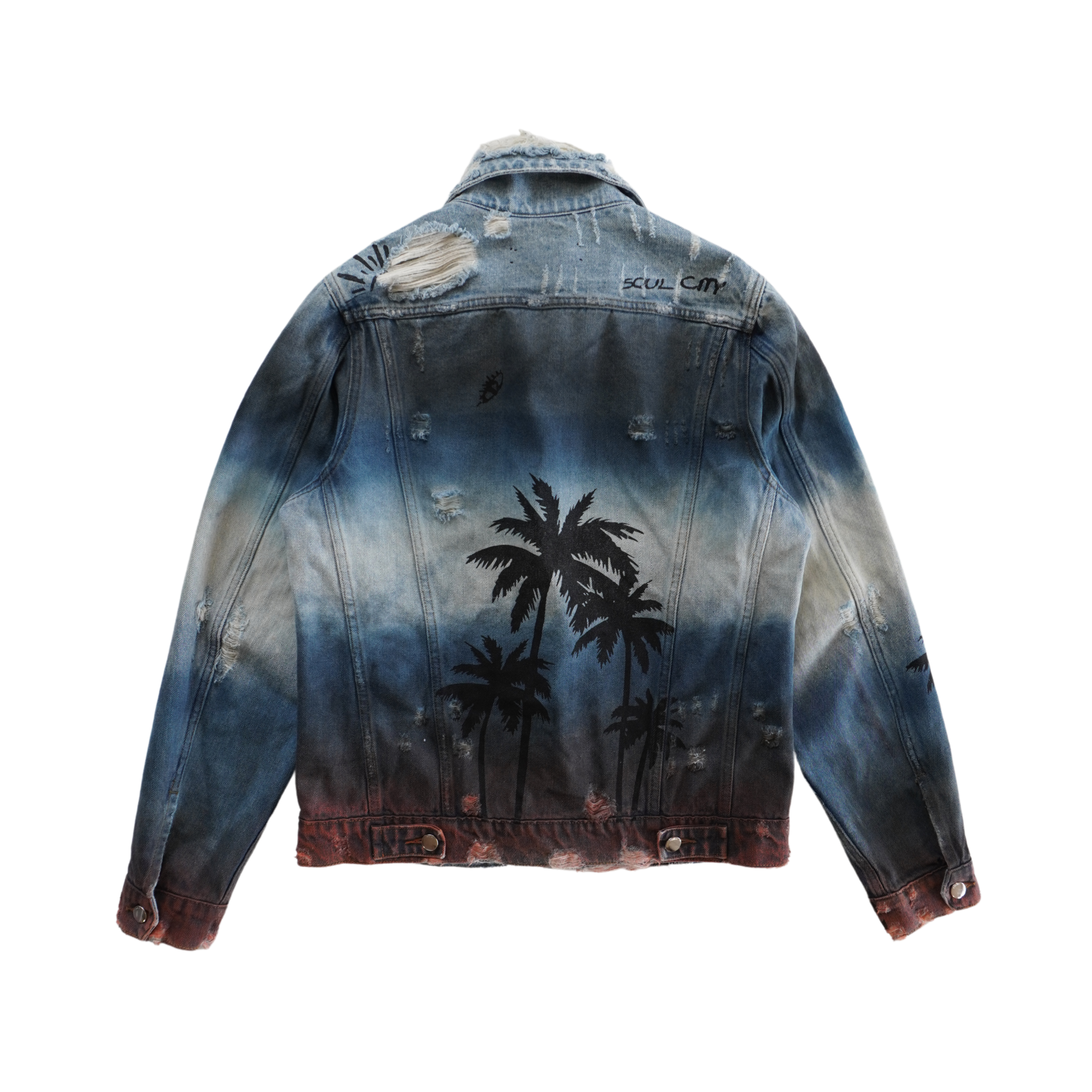 Amiri 'Palm Tree' Denim Jacket - Men's S