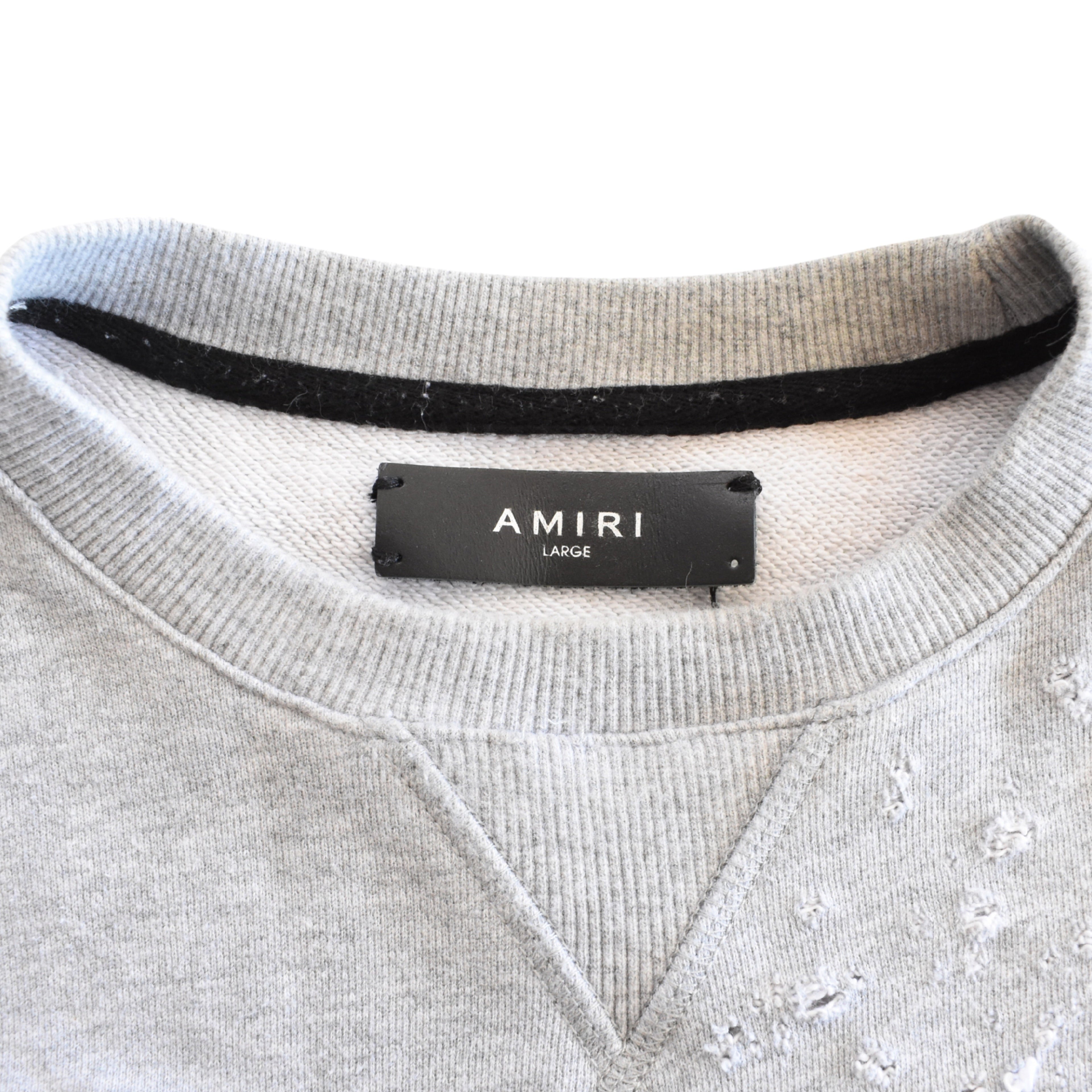 Amiri 'Shotgun' Distressed Sweatshirt - Men's L
