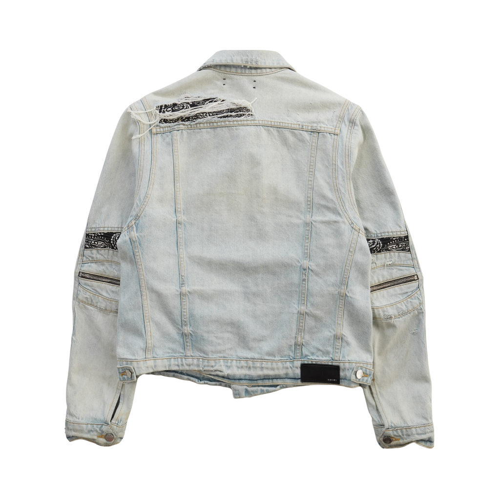 Amiri 'Bandana 'MX2' Trucker Jacket - Men's L