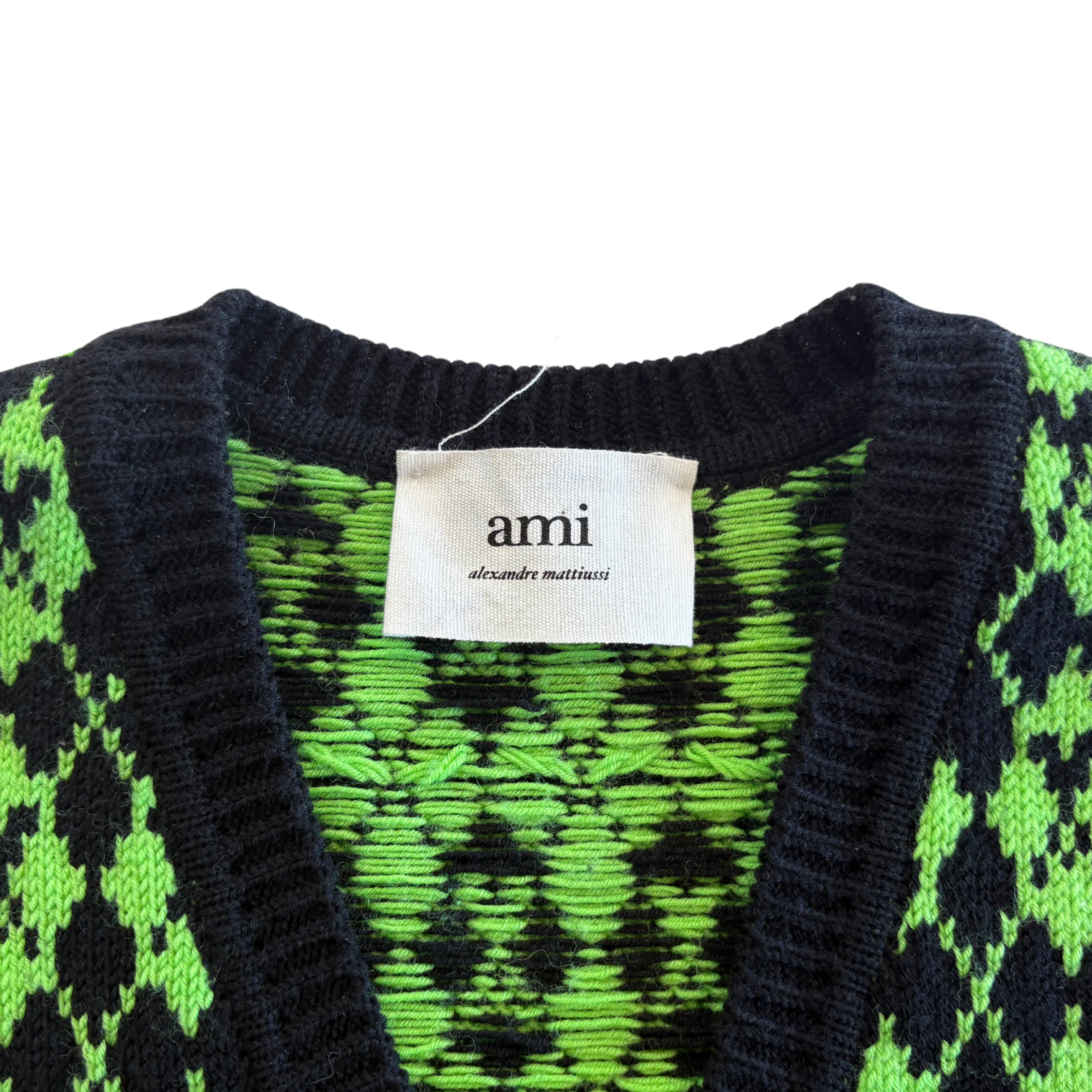 Ami V-Neck Knit Vest - Men's M