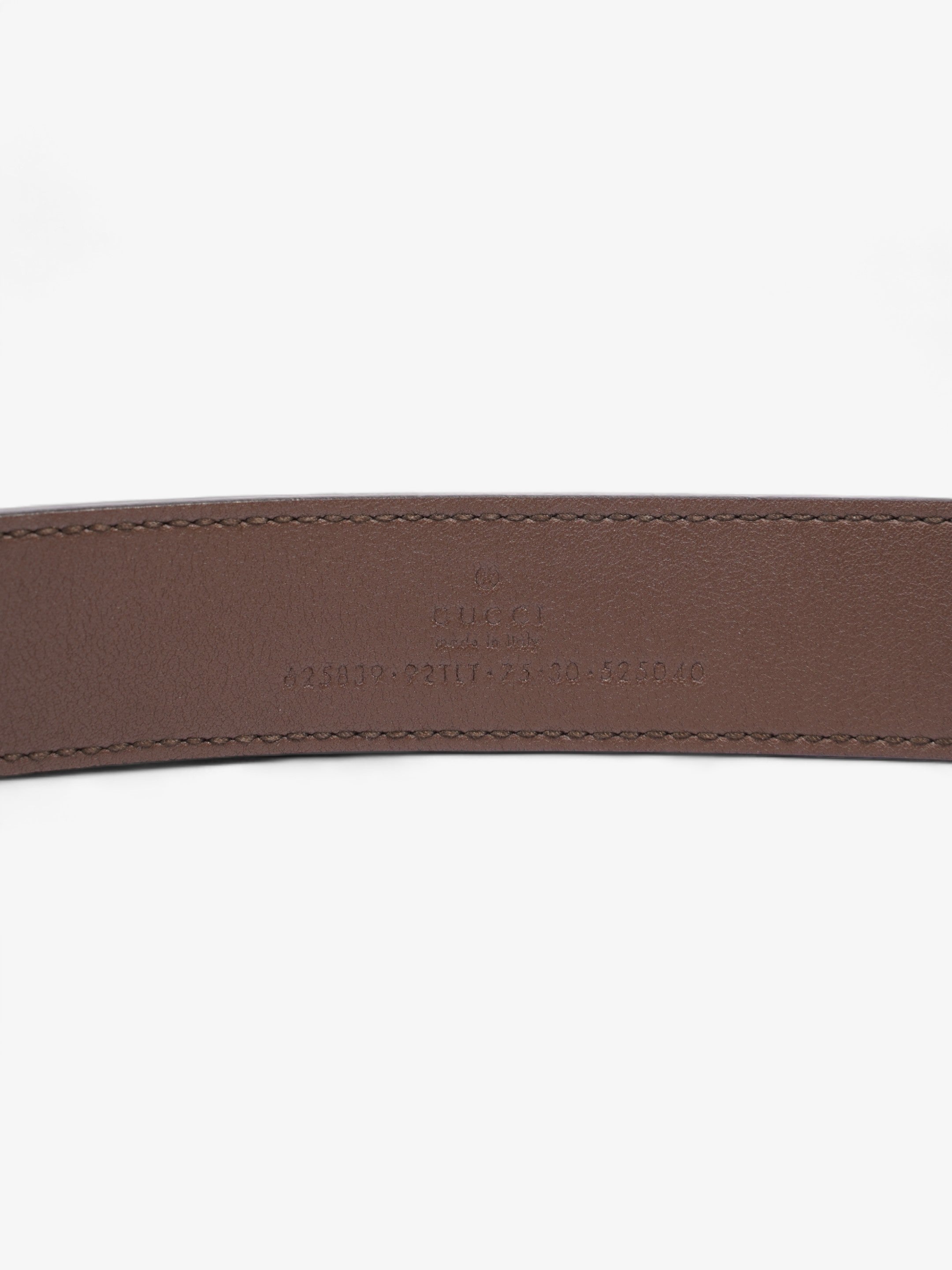 Gucci GG Marmont Thin Belt GG Supreme / Brown Leather 75cm / 30"
