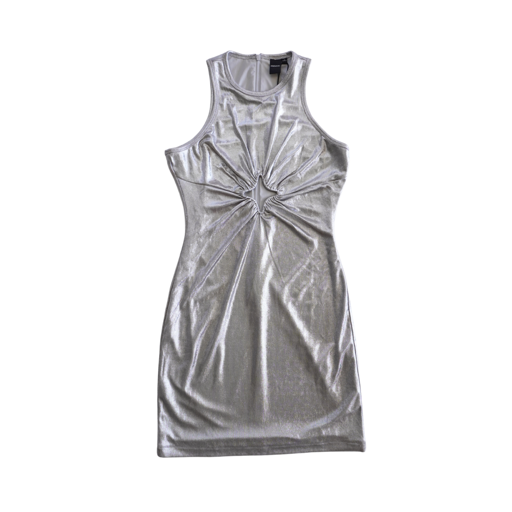 Annakiki Metallic Mini Dress - Women's M