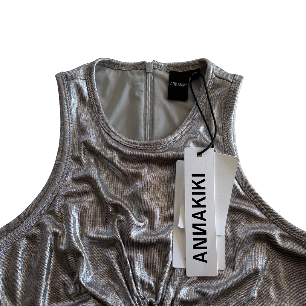 Annakiki Metallic Mini Dress - Women's M