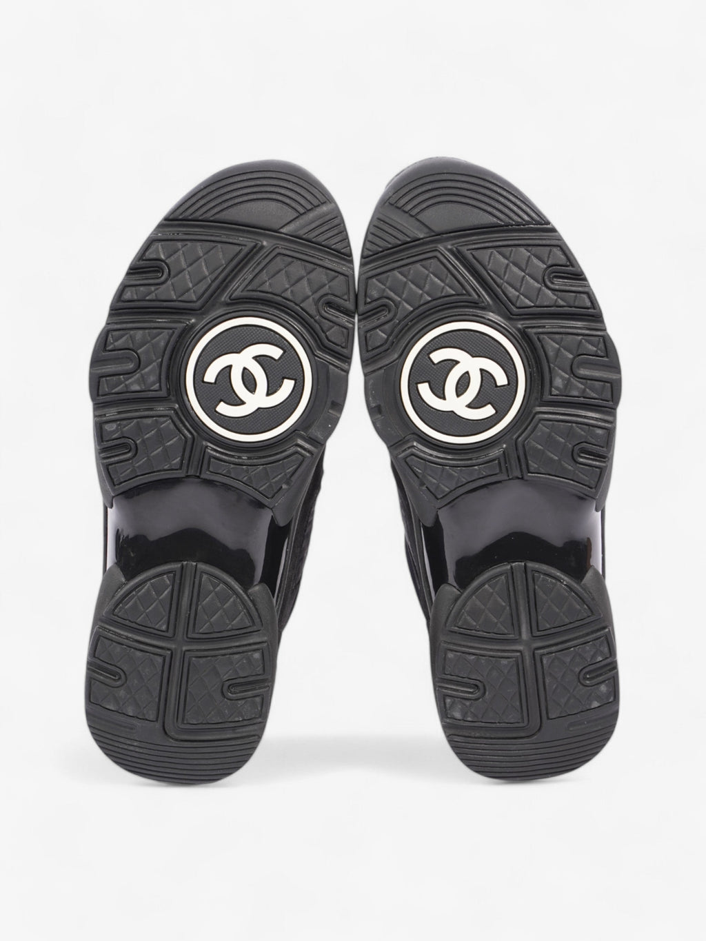Chanel CC Logo Sneakers Black Suede EU 37.5 UK 4.5