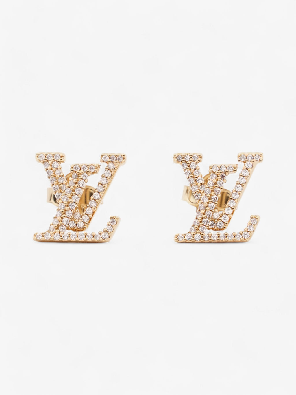 Louis Vuitton LV Iconic Earrings Gold / White Base Metal