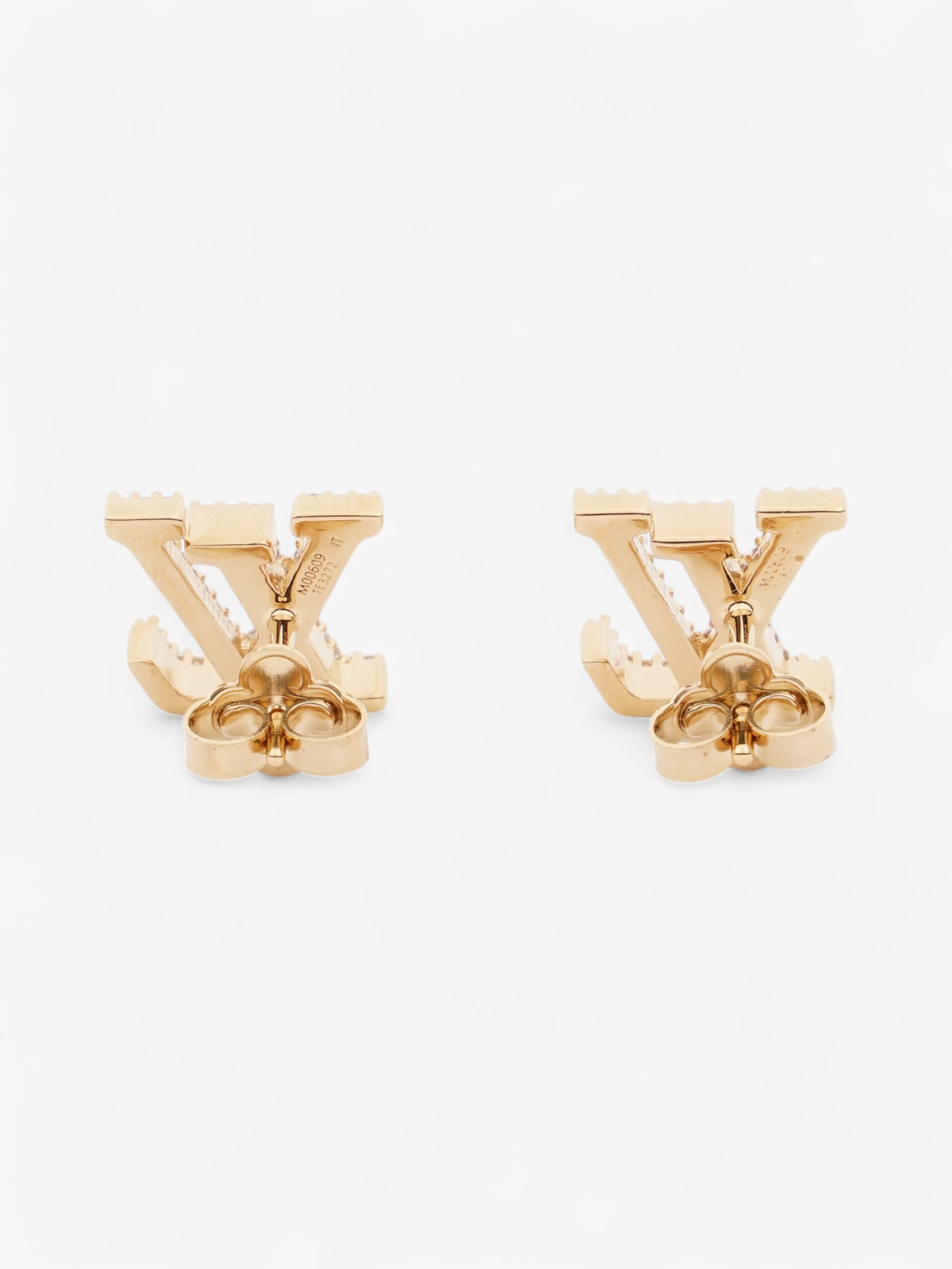 Louis Vuitton LV Iconic Earrings Gold / White Base Metal