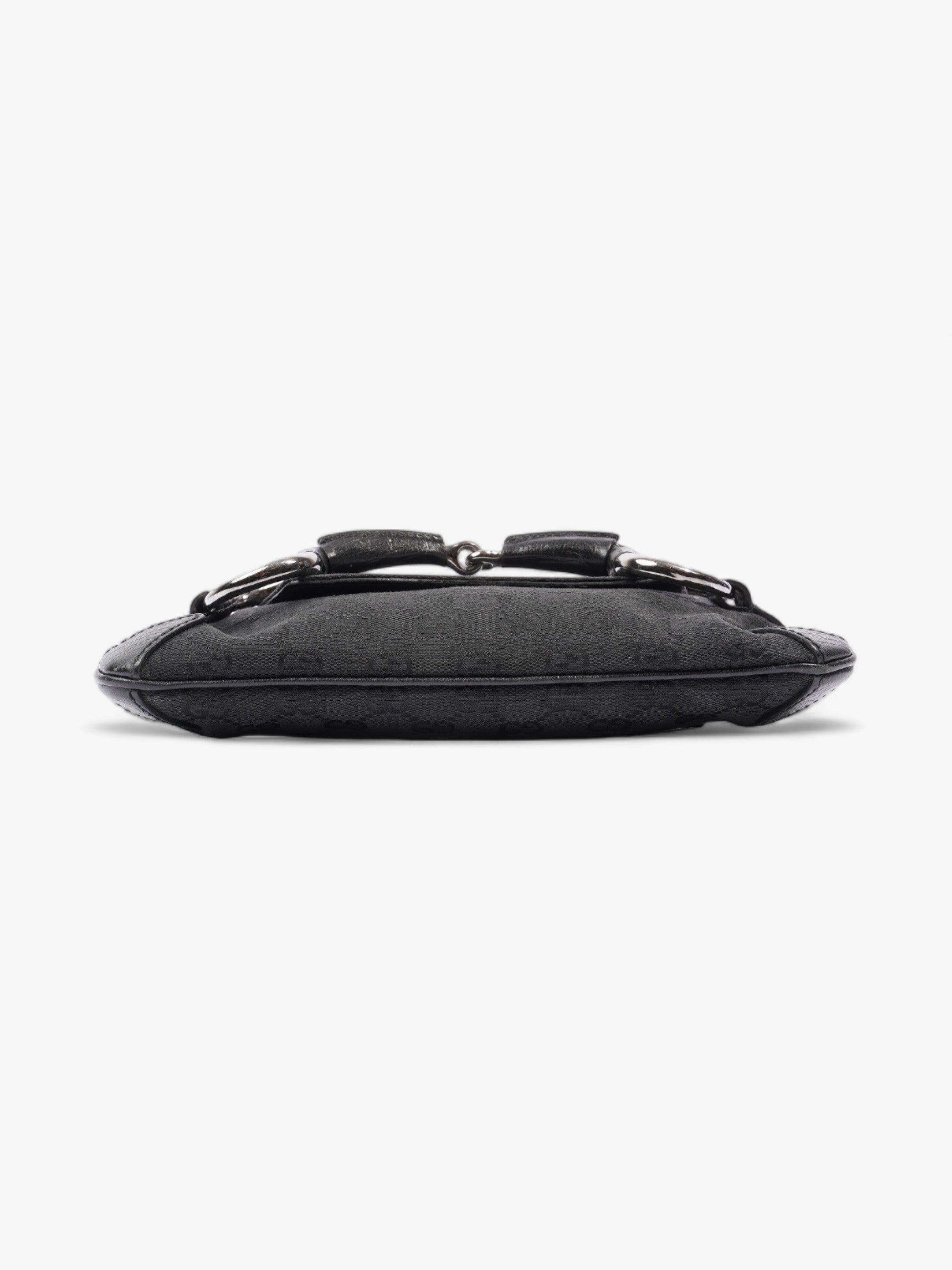 Gucci Horsebit Chain Clutch Black GG Supreme Canvas