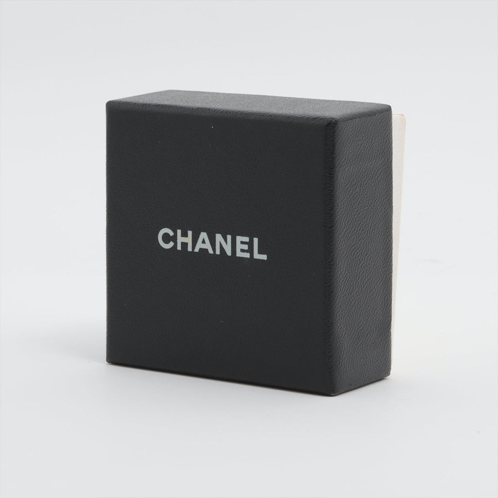 Chanel Coco Logo Rhinestone Silver Stud Earrings Costume Jewellery