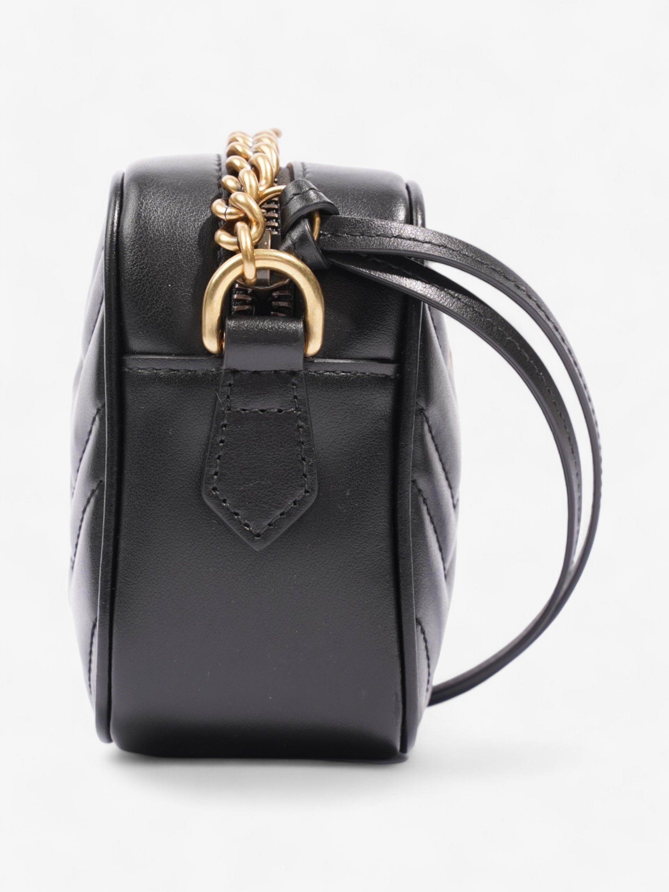 Gucci GG Marmont Black Matelasse Leather Mini
