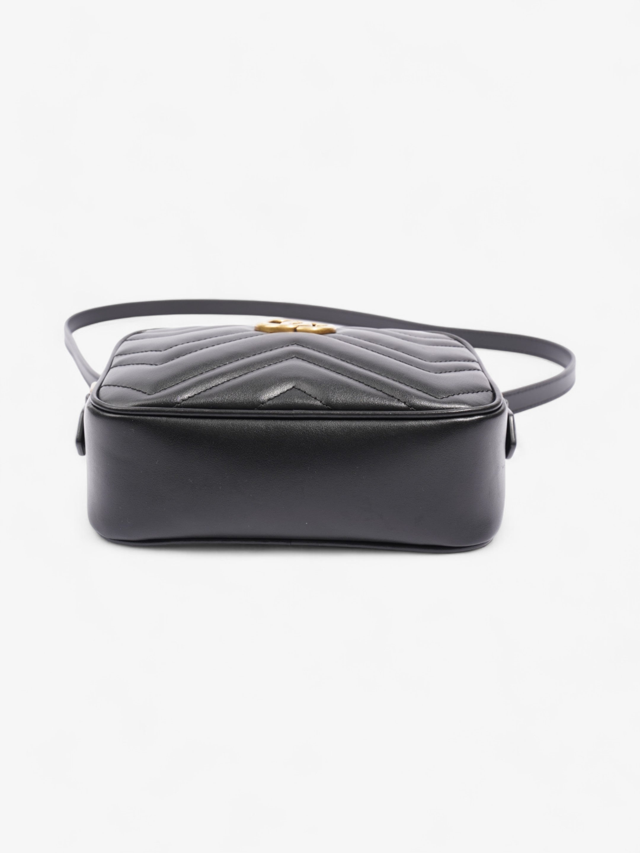 Gucci GG Marmont Black Matelasse Leather Mini
