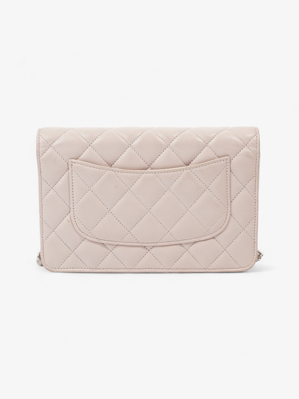 Chanel Classic Wallet On Chain Pale Pink Lambskin Leather