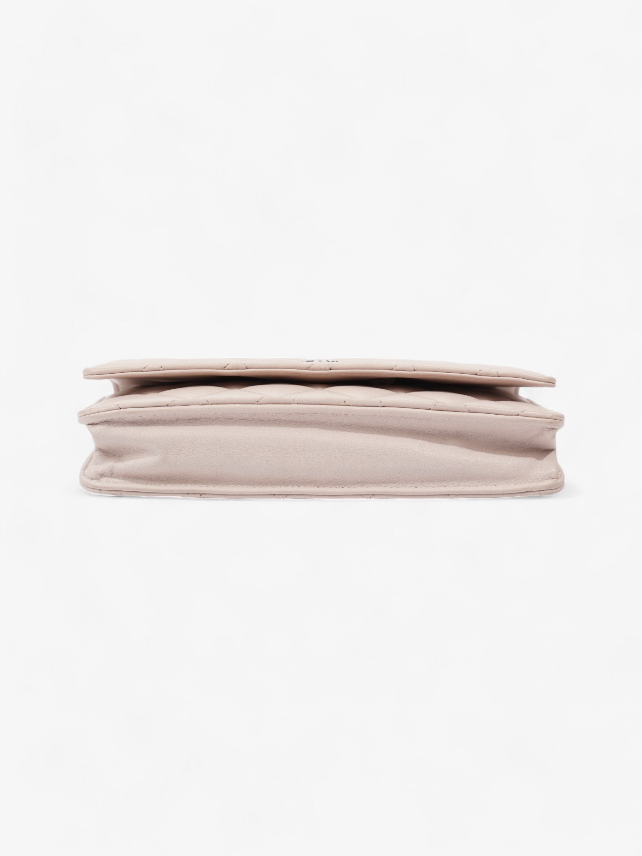 Chanel Classic Wallet On Chain Pale Pink Lambskin Leather