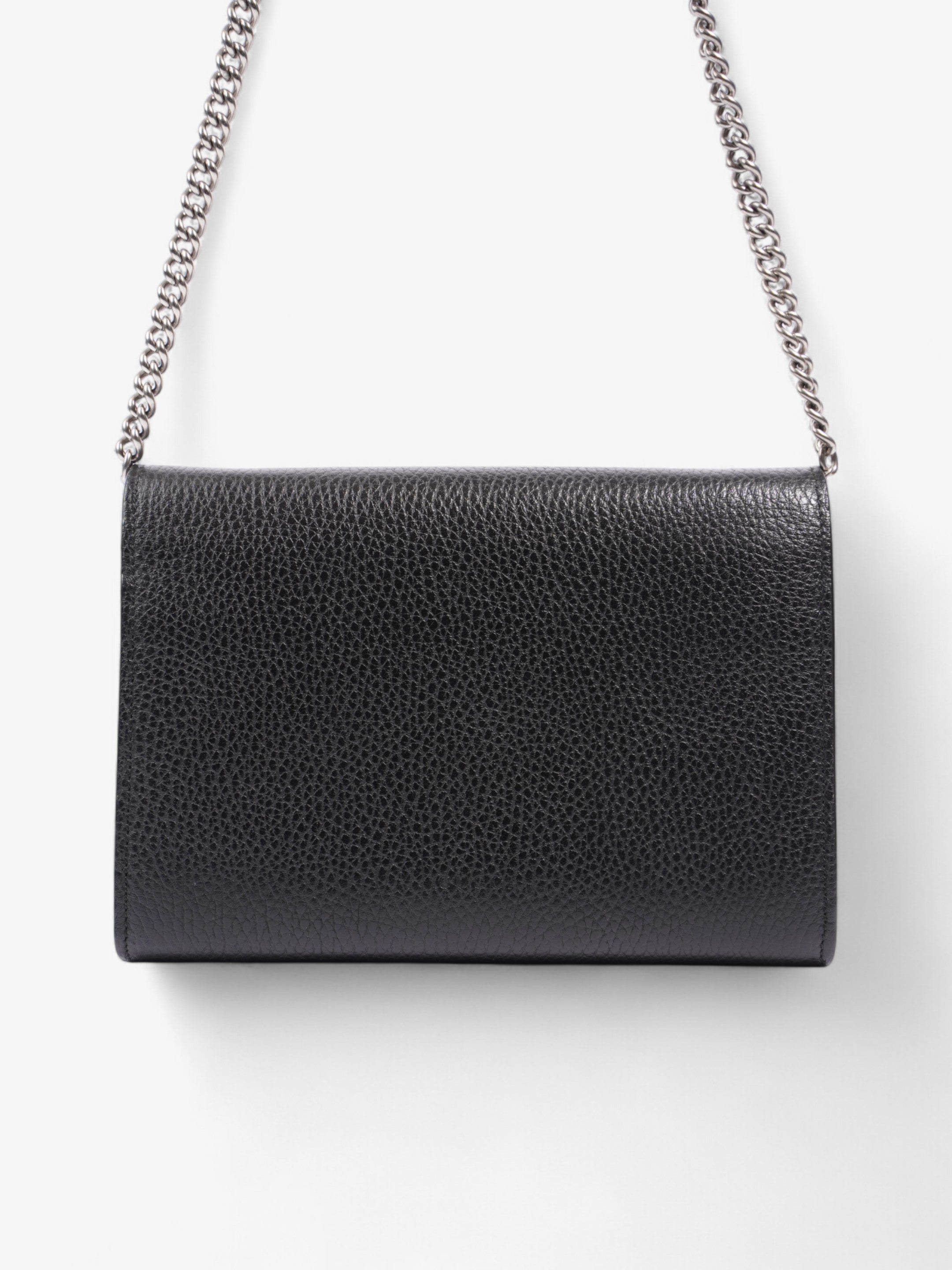 Gucci Dionysus Chain Wallet Black Leather