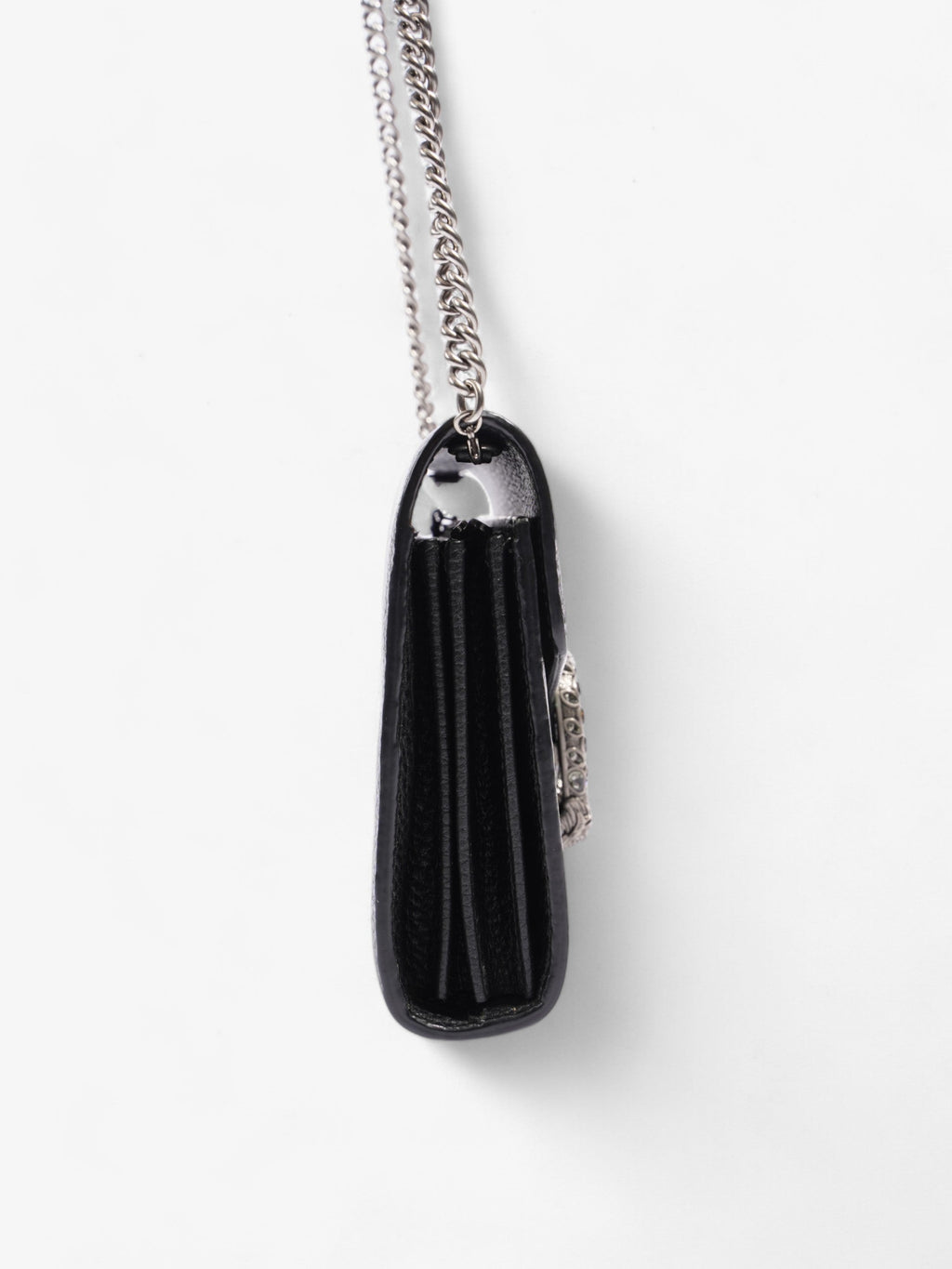 Gucci Dionysus Chain Wallet Black Leather