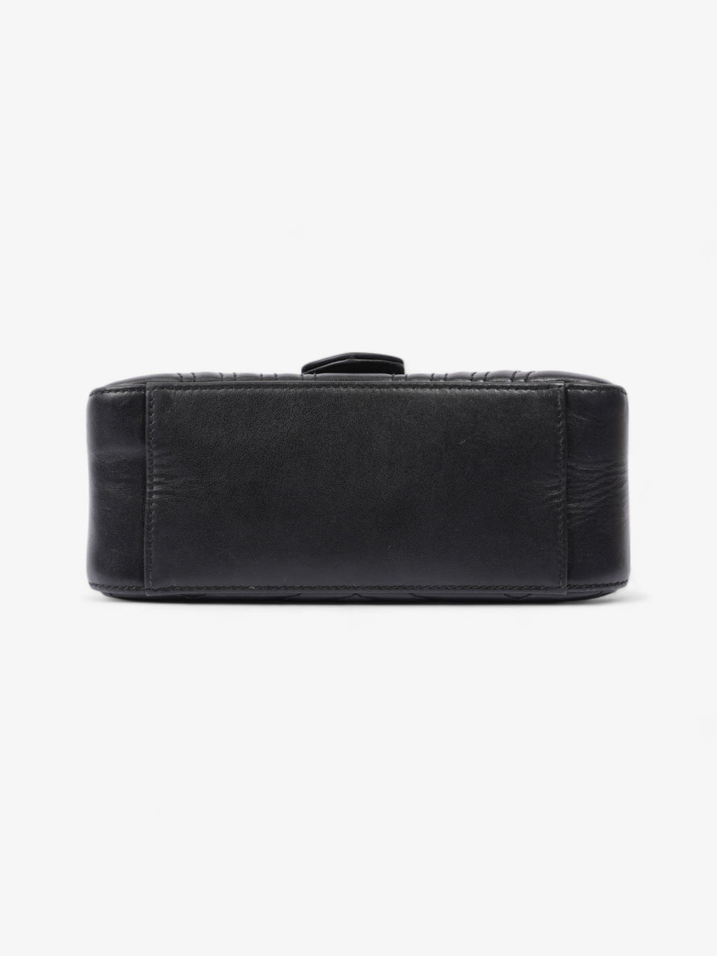 Gucci GG Marmont Top Handle Bag Black Matelasse Leather Mini