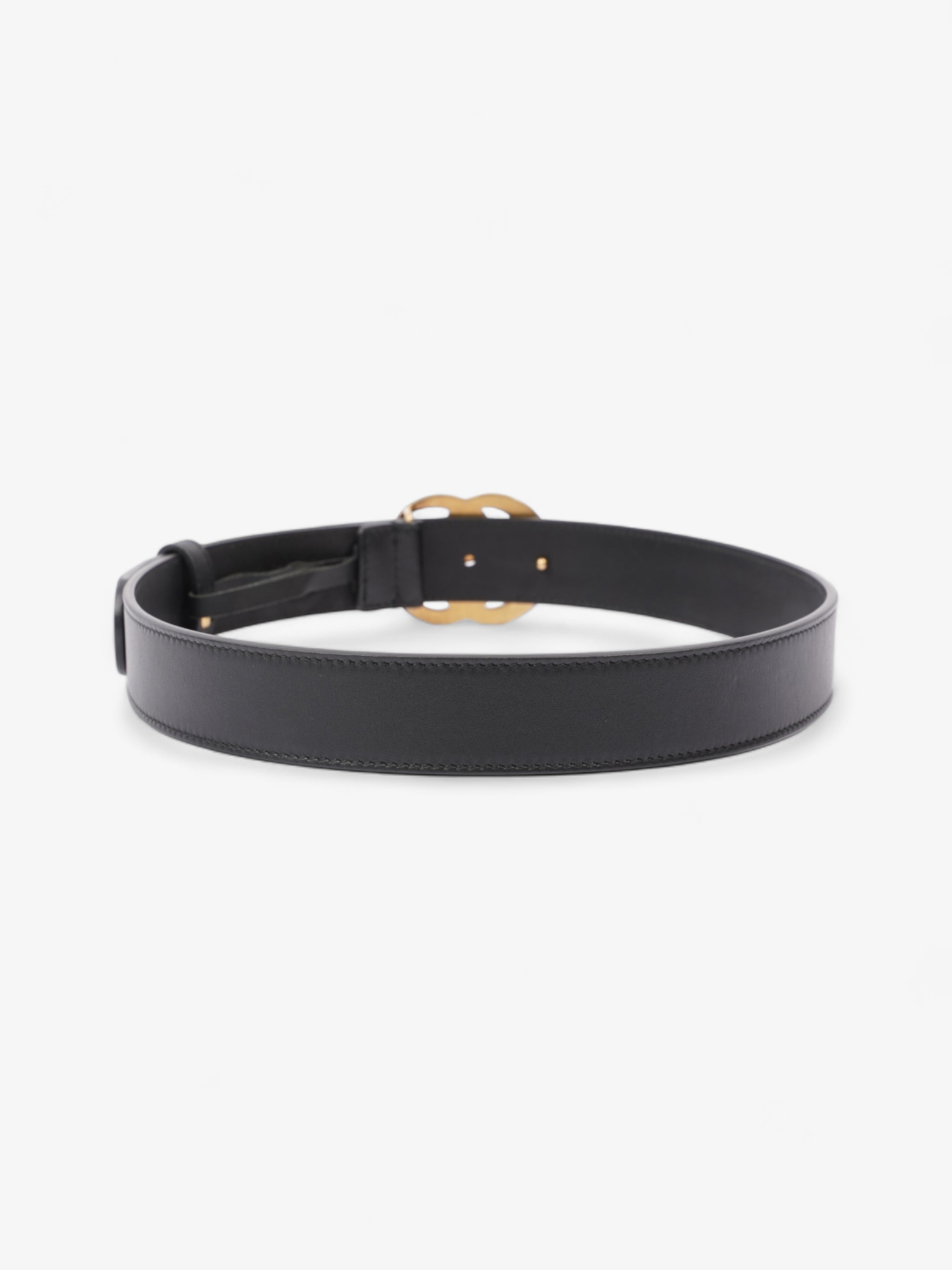Gucci GG Marmont Thin Belt Black Leather 70cm 28"