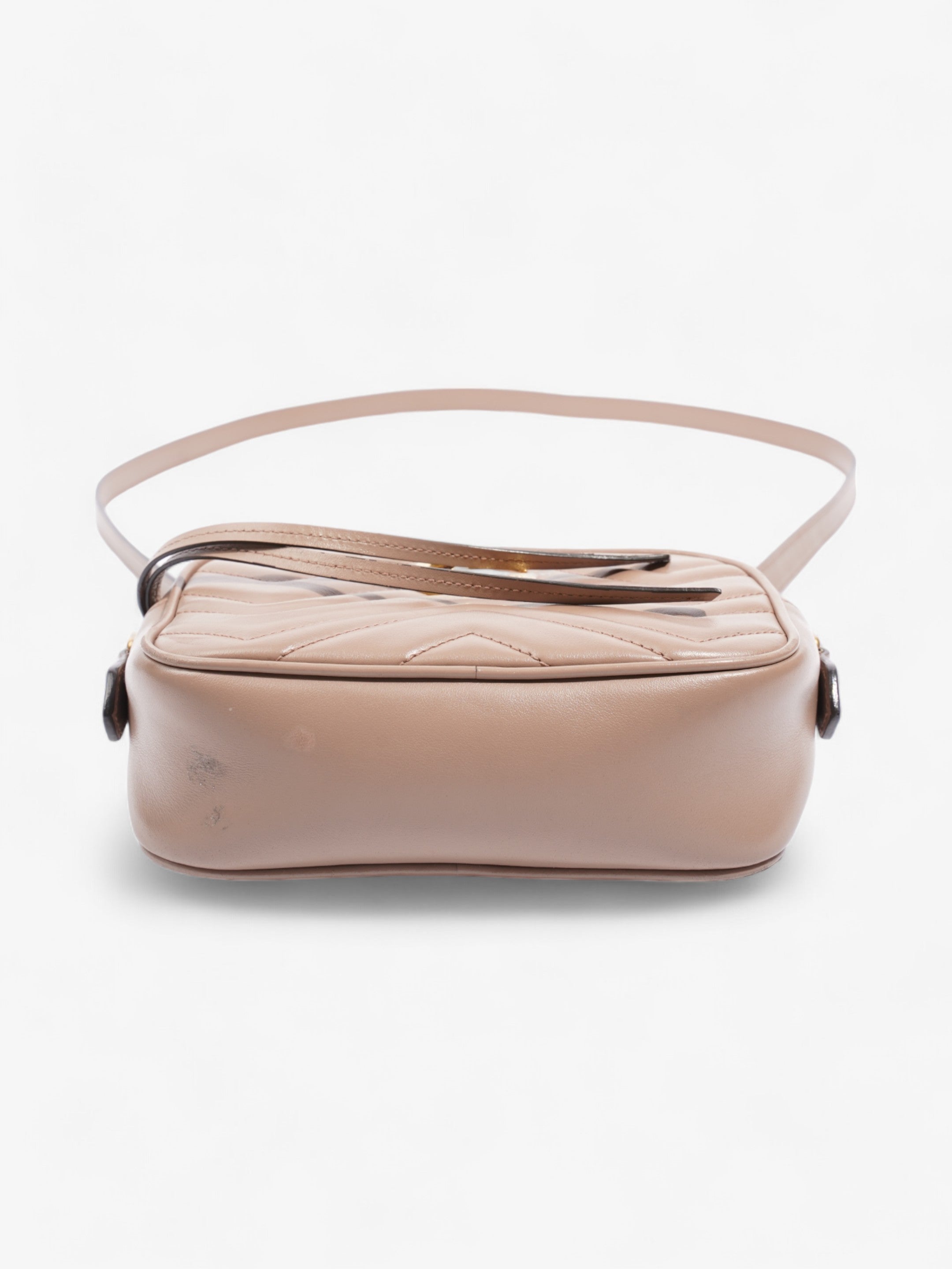 Gucci GG Marmont Taupe Matelasse Leather Mini